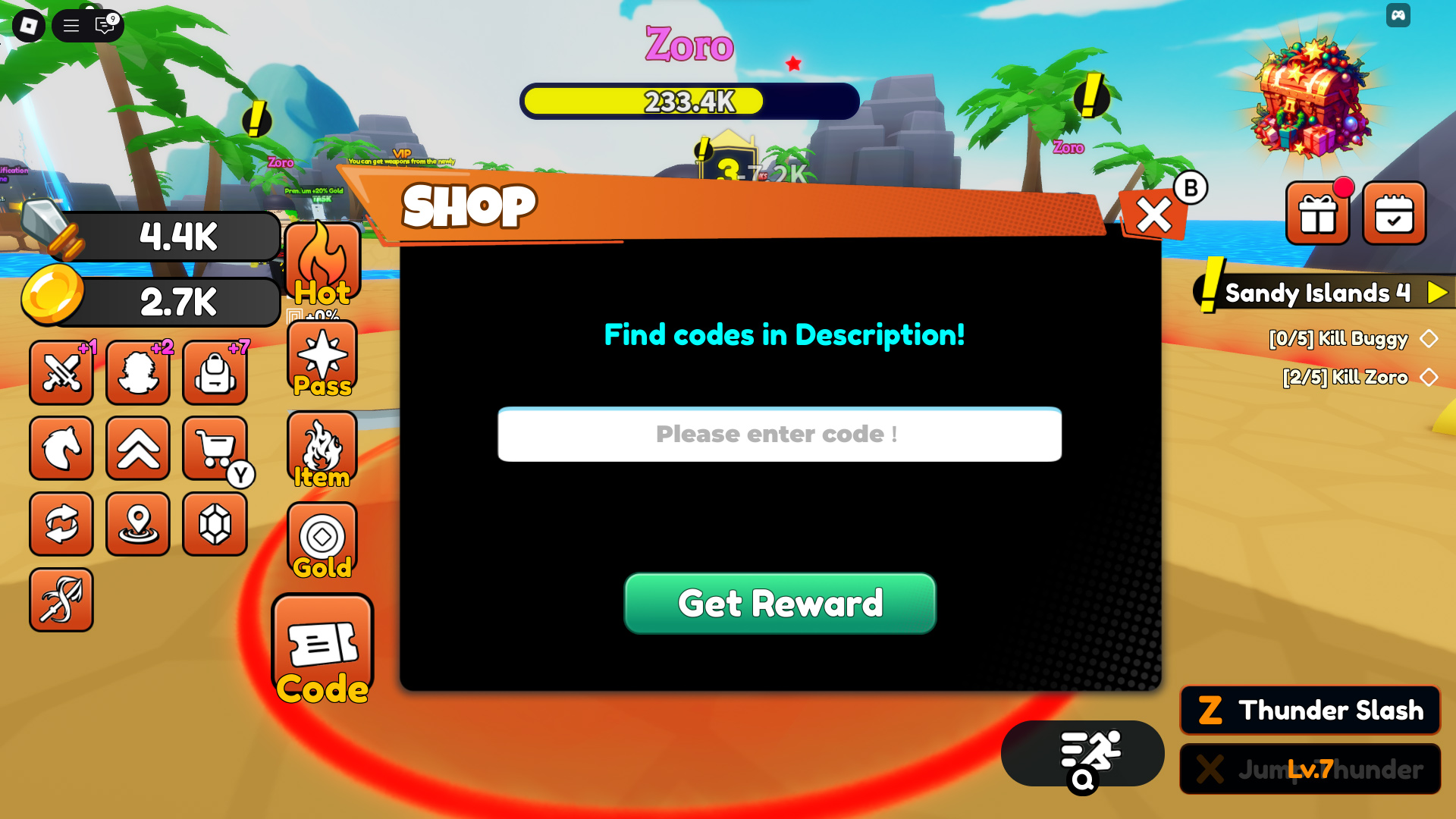 Redeem your codes here! (Image via Roblox Corporation)