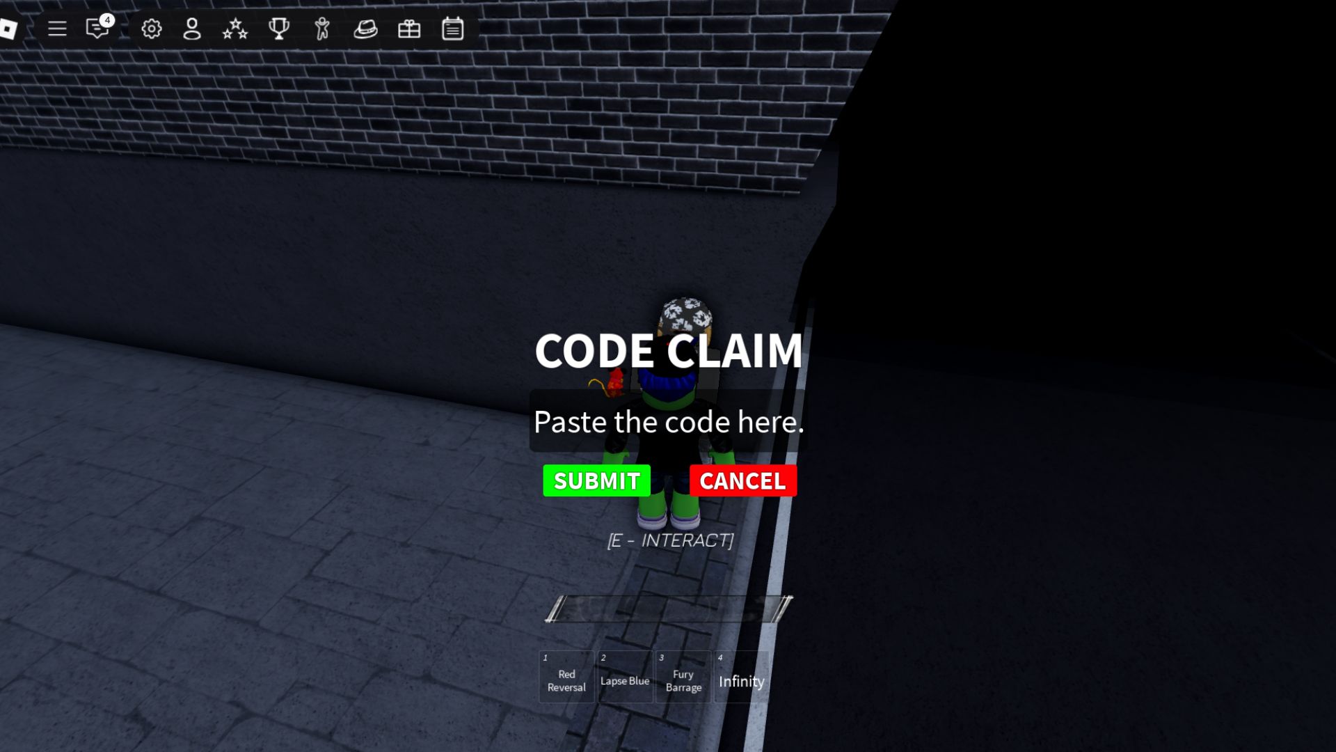 Redeem the codes here (Source: Roblox)