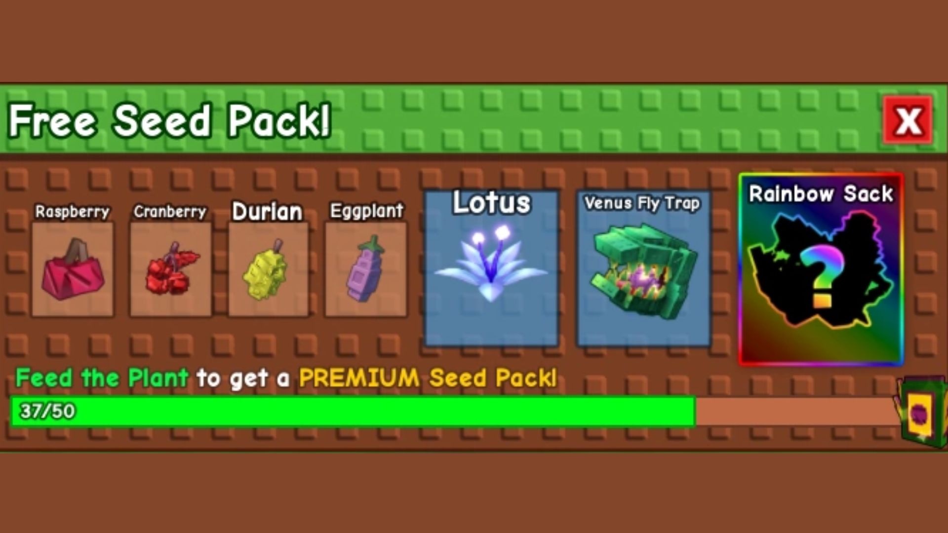 Free Seed Pack (Source: Roblox)