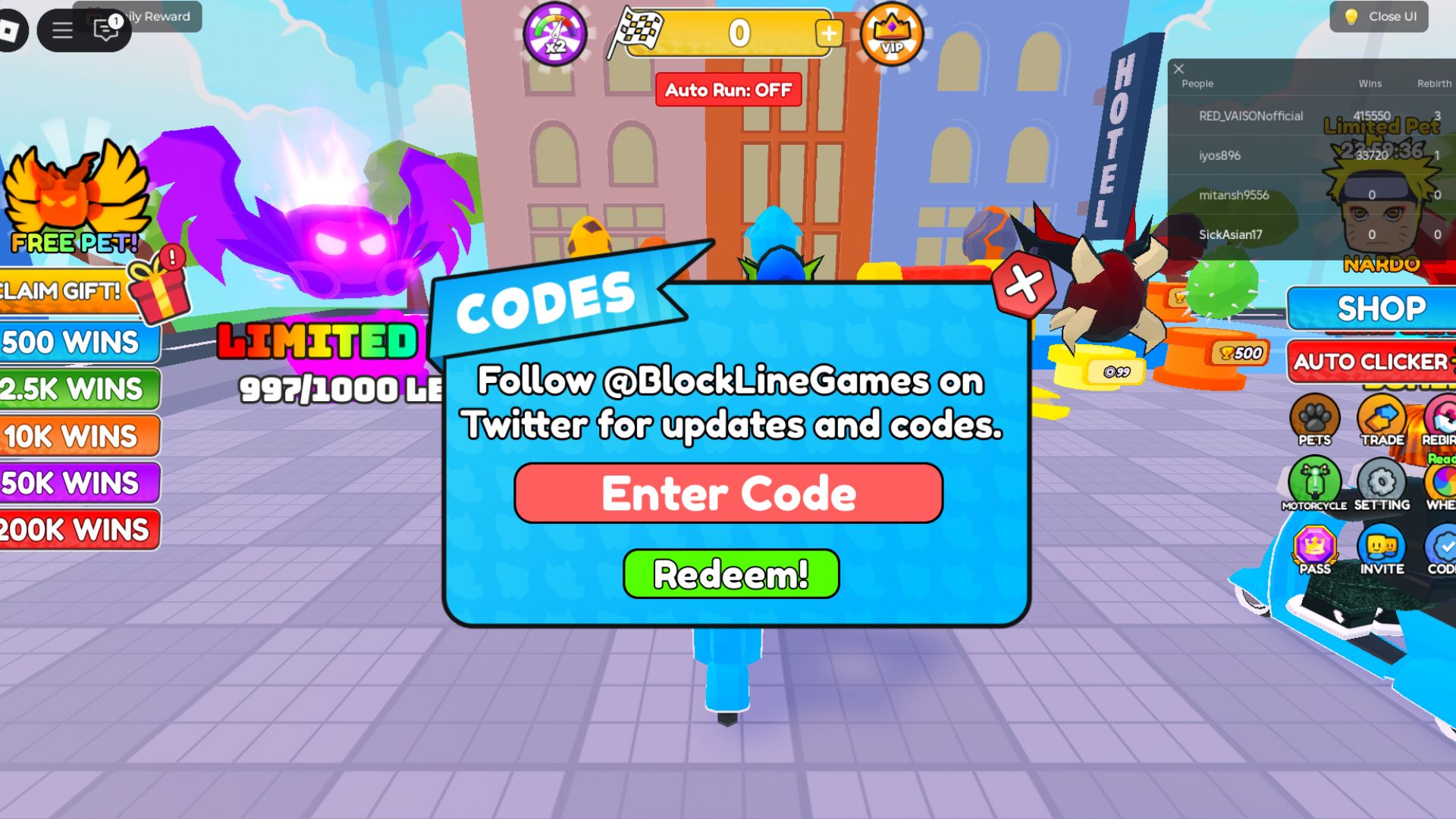Redeem the code here (Source: Roblox)