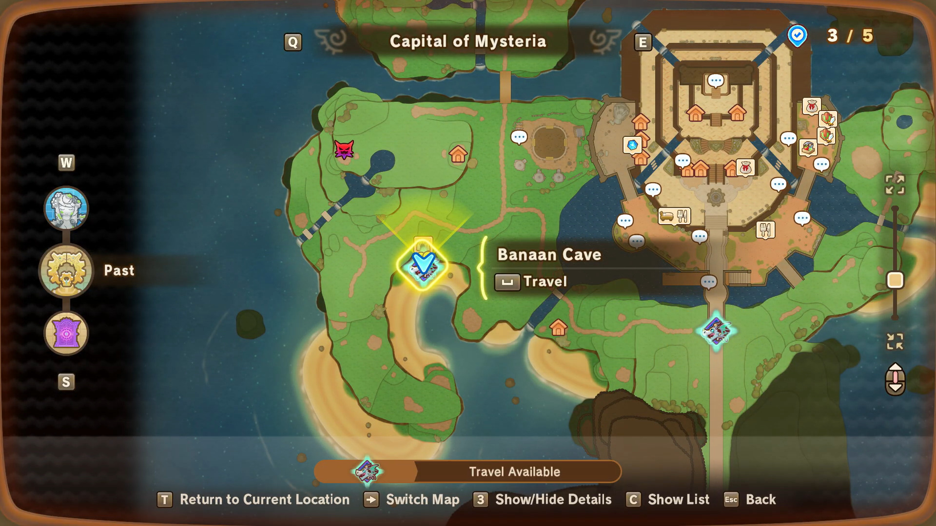 Head to Banaan cave near the Capital of Mysteria (Image via Level-5 and @fawntasylife/YouTube)