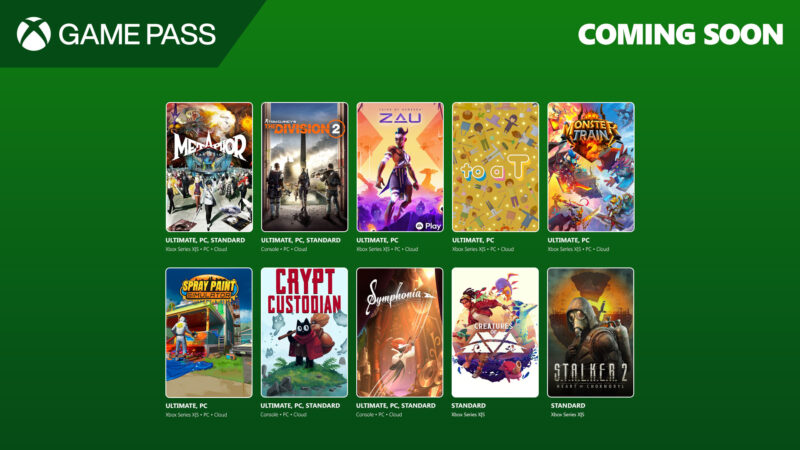 New Games For Xbox Game Pass (Image via @XboxGamePass/YouTube)