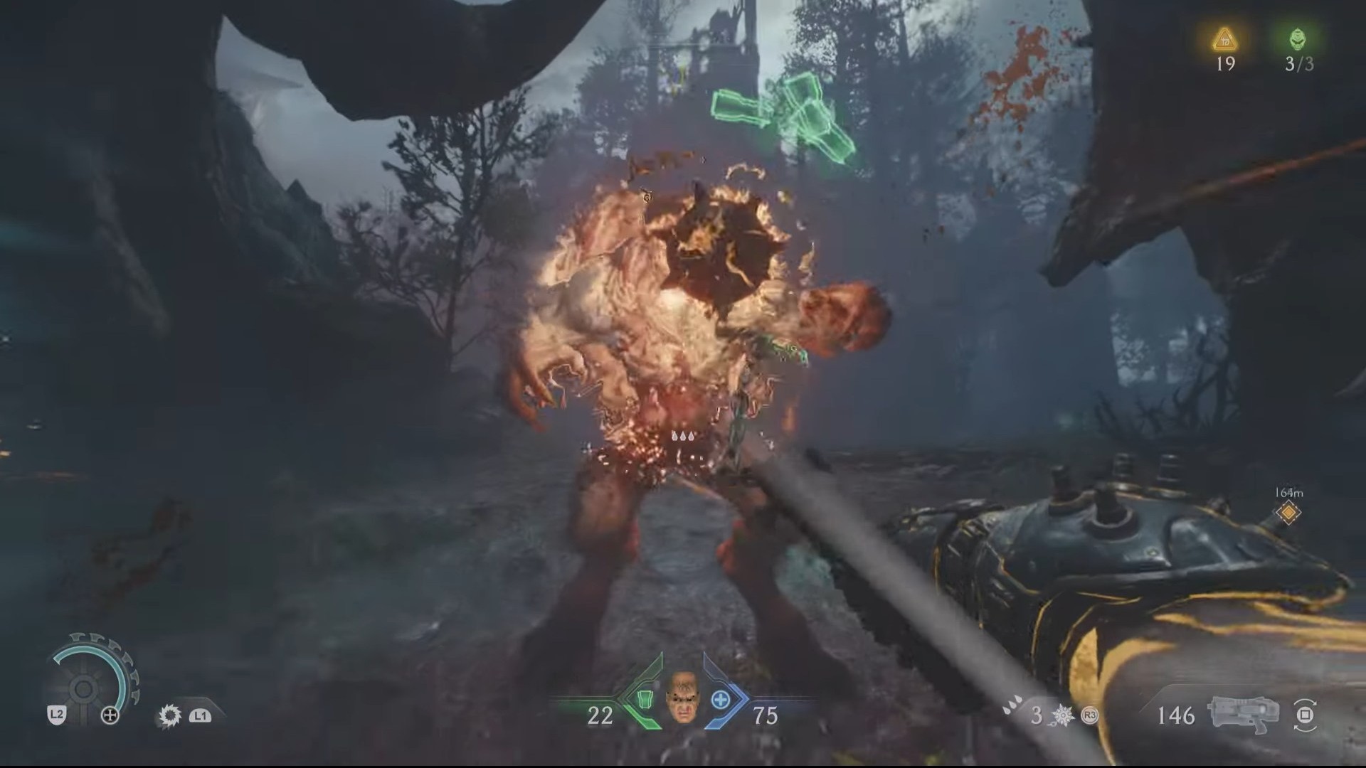You feel a spike in difficulty as you move to this objective (Image via Bethesda Softworks)