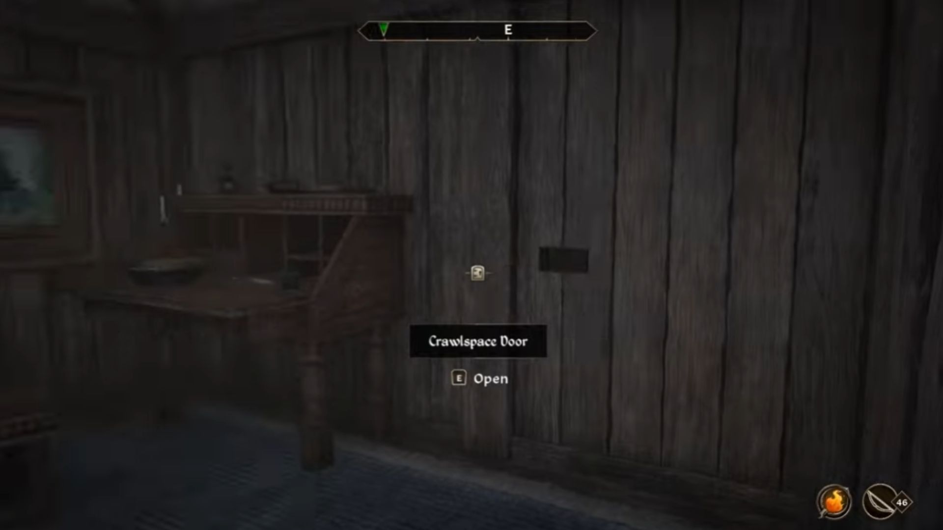 Use the crawlspace (Source: Bethesda Softworks, Game Guides Channel/YouTube)