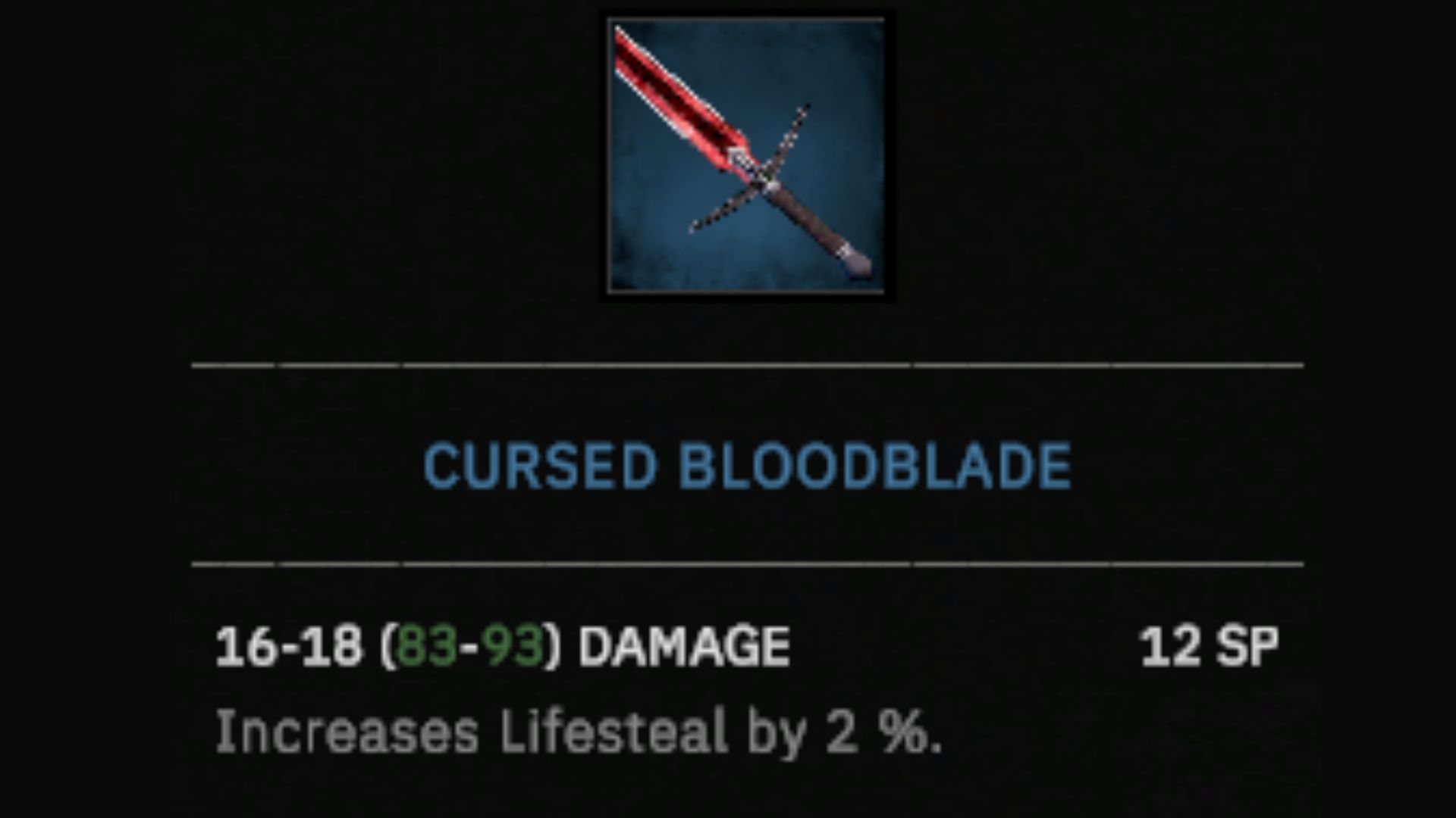The Cursed Bloodblade (Source: Awaken Realms)