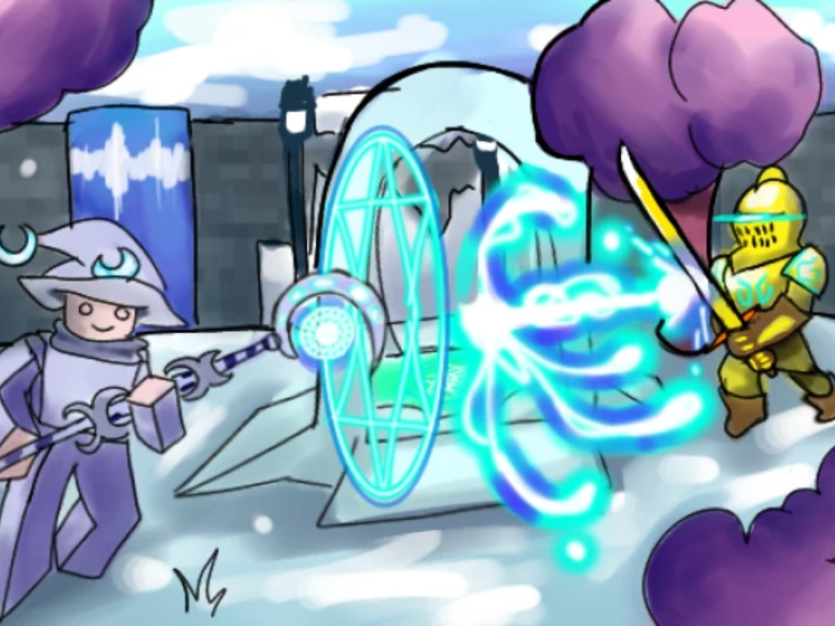 Dead Spells is a Roblox survival RPG game (Image via Personal Path | Roblox)