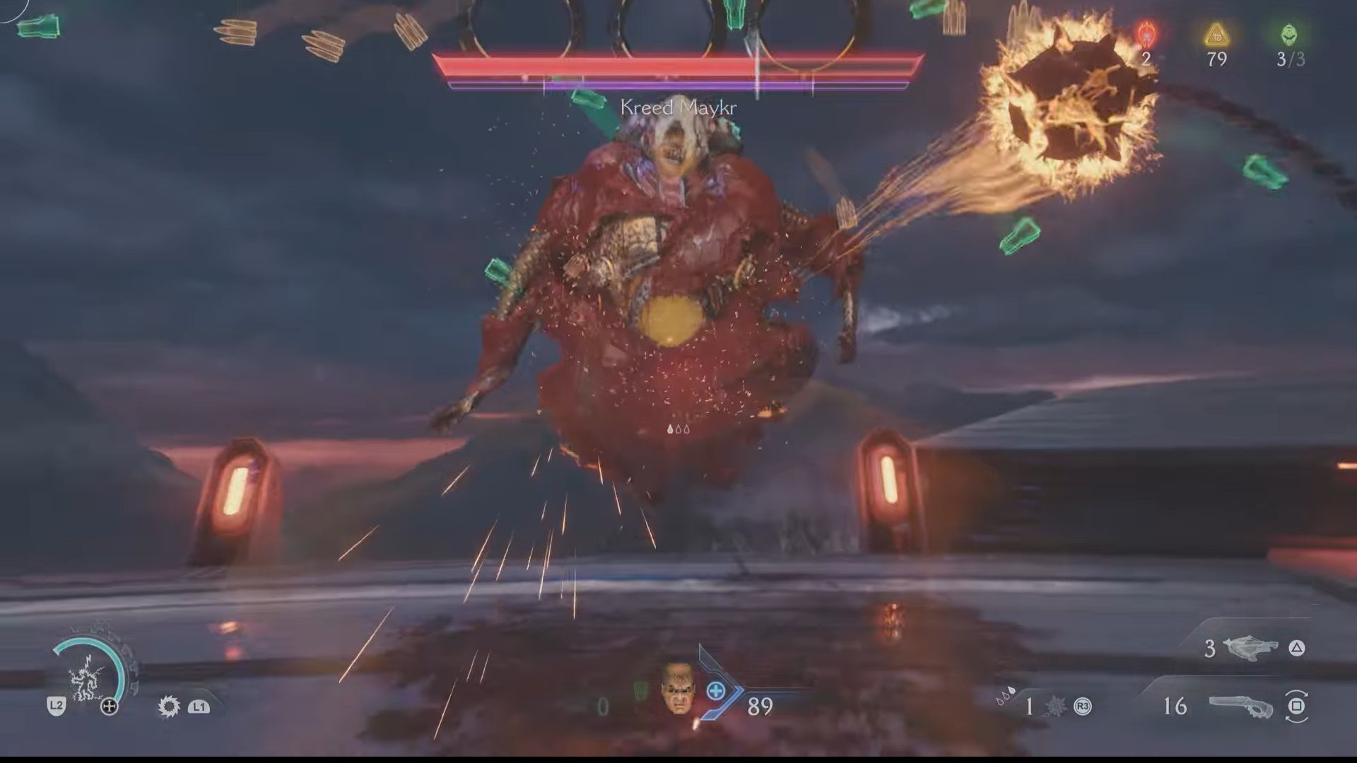 Kreed Maykr can take a beating (Image via Bethesda Softworks)