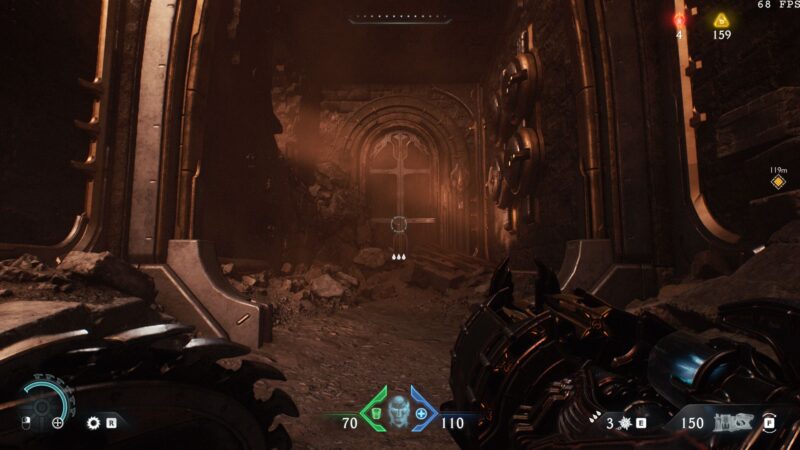 Doom The Dark Ages: Should You Get Pincushion or Ricochet Upgrade for Rail Spike Shredder (Source: Bethesda Softworks)