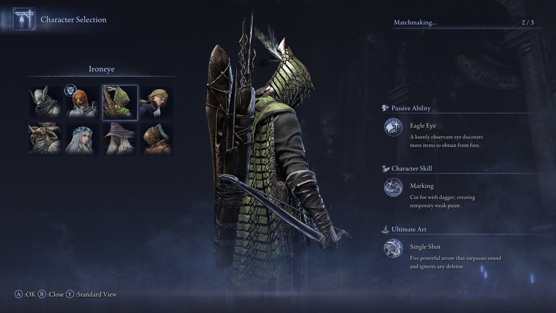 Ironeye's skills (Image via FromSoftware)