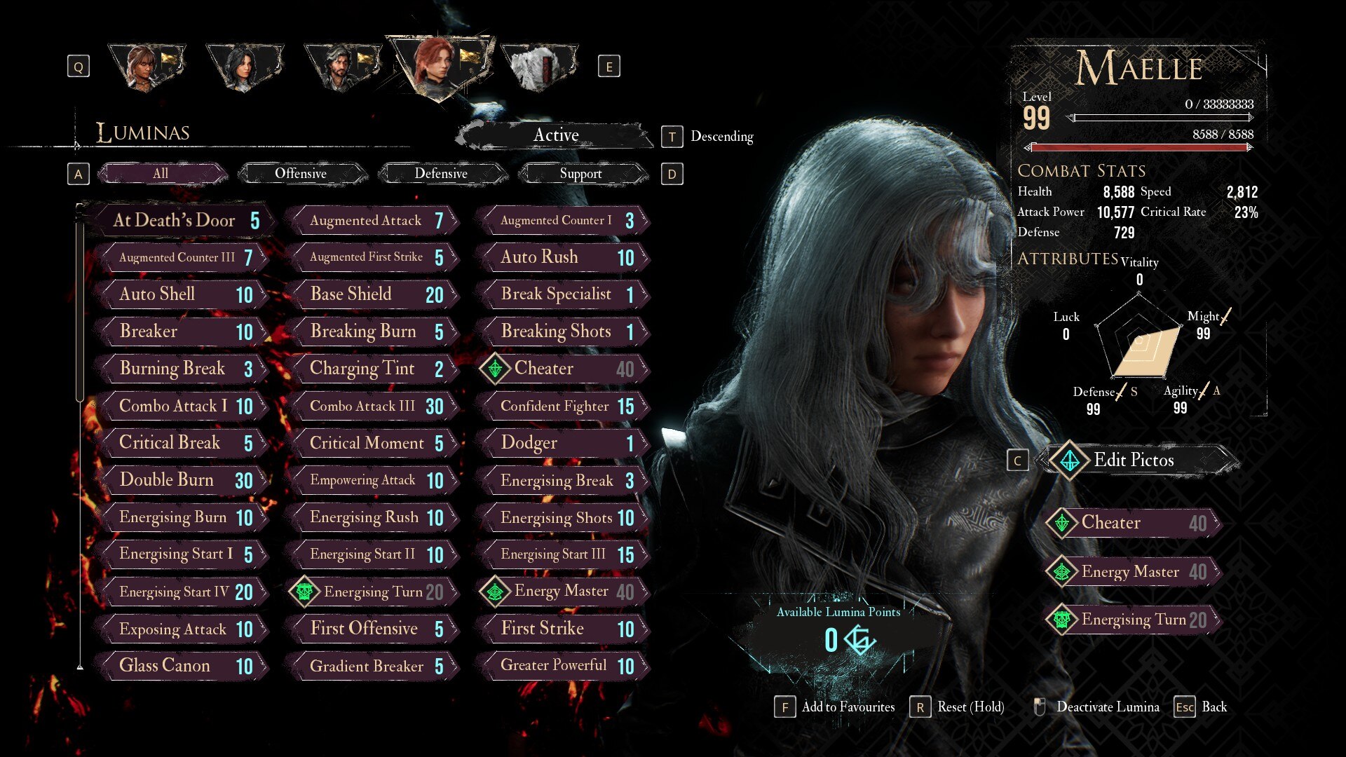 The Luminas used for the one-shot build (Image via Kepler Interactive)