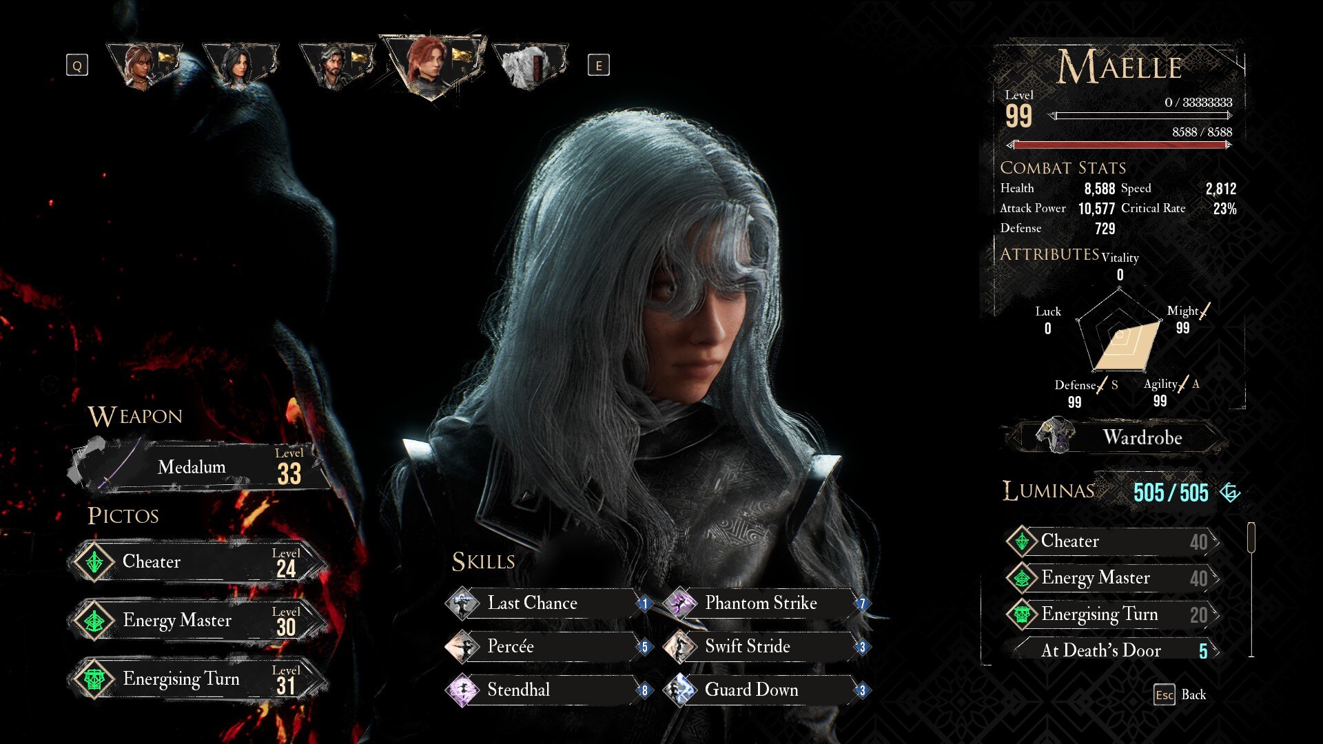 Overview of Maelle's build (Image via Kepler Interactive)