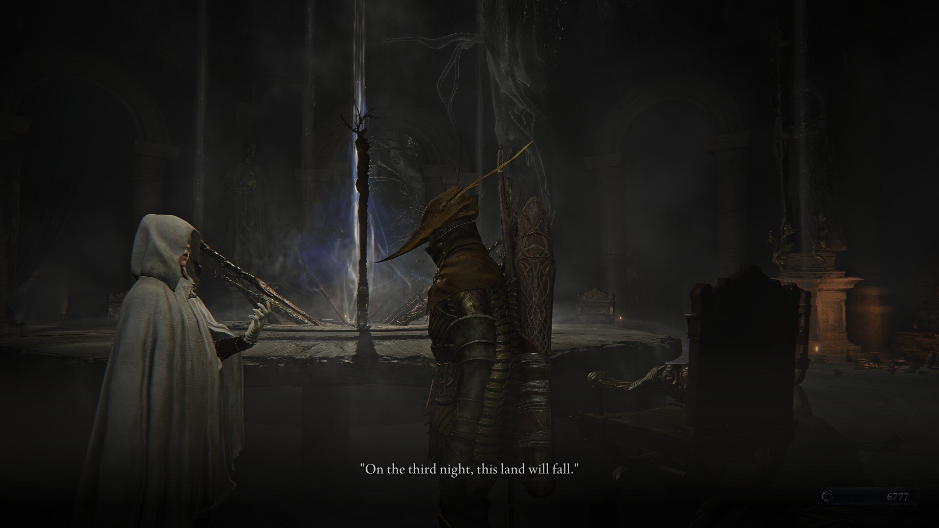 Storytelling in Nightreign is limited to NPC dialogue and a handful of cutscenes (Image via FromSoftware)