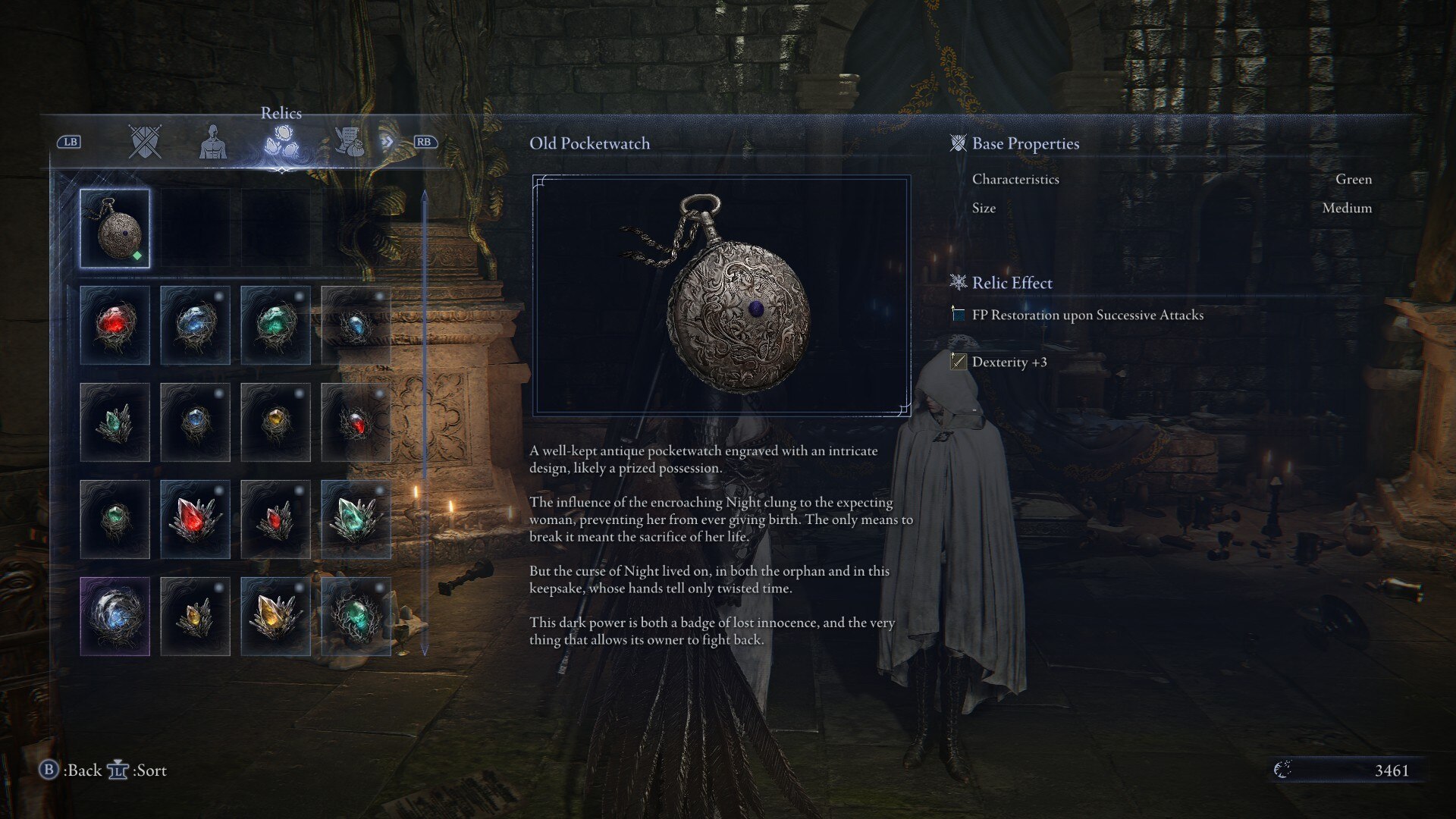 The Old Pocketwatch Relic (Image via FromSoftware)