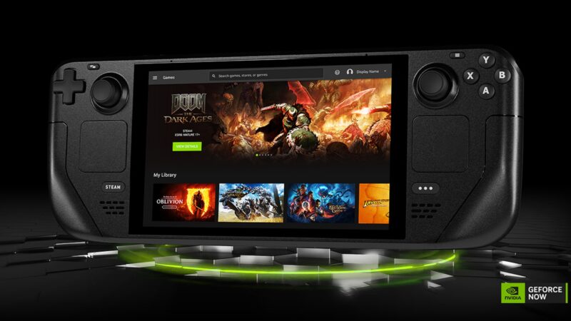 Picture of GeForce Now app on Steam Deck
