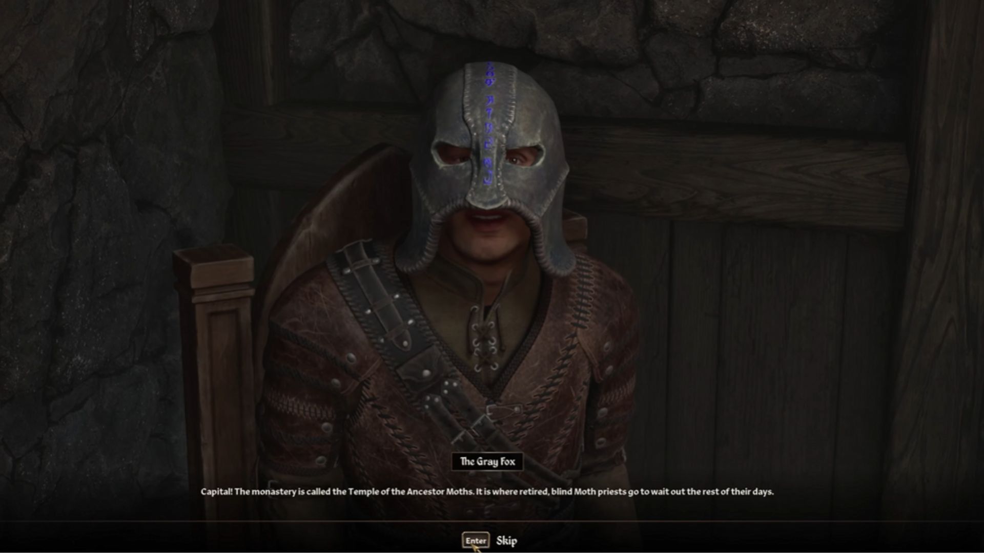Talk to Gray Fox (Source: Bethesda, Gamerack/YouTube)