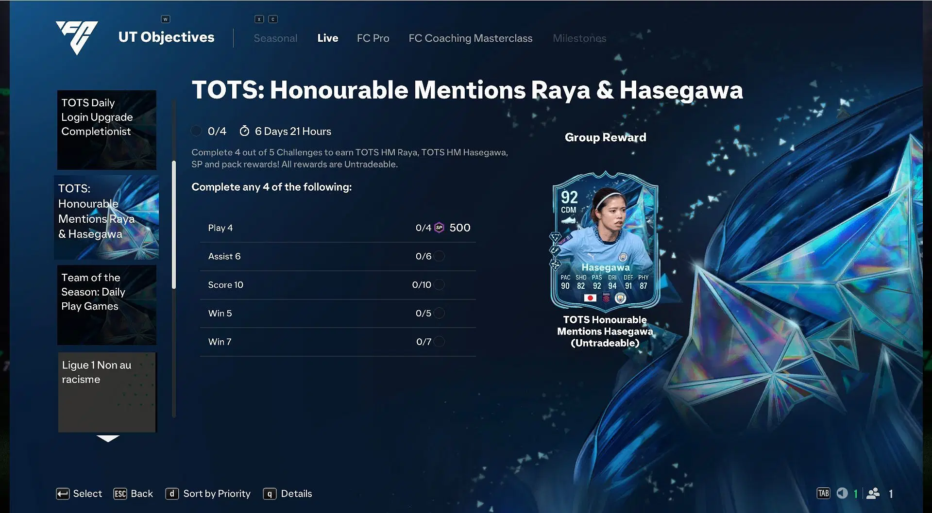 Yui Hasegawa TOTS Honourable Mentions