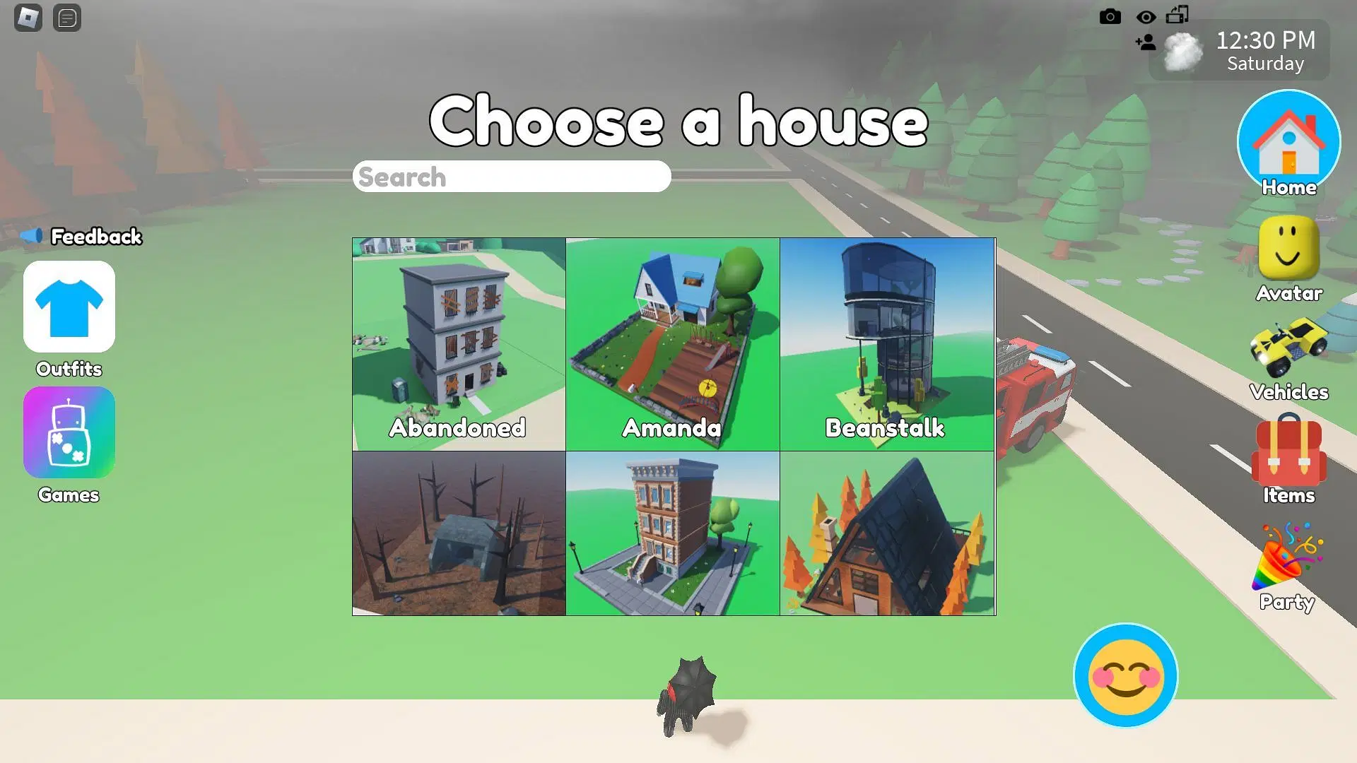 Select any house you want (Source: Roblox)