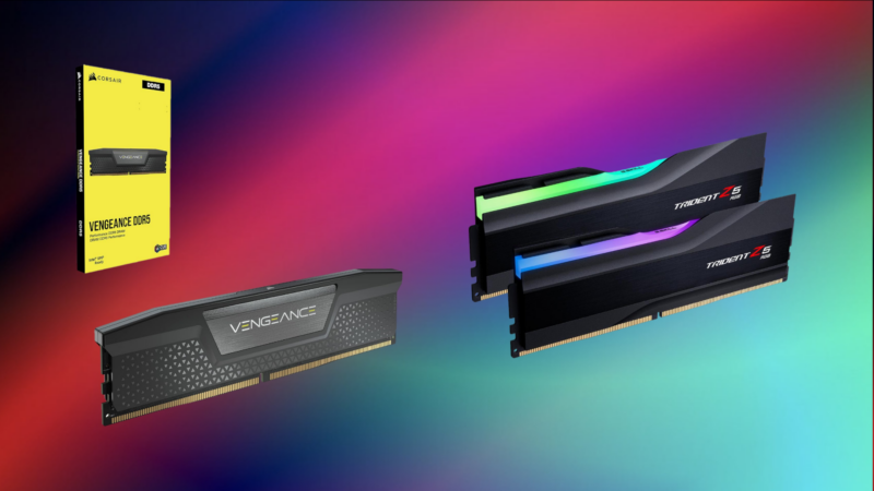 Best RAM deals right now (Image via CORSAIR | G.SKILL | Deltia's Gaming)