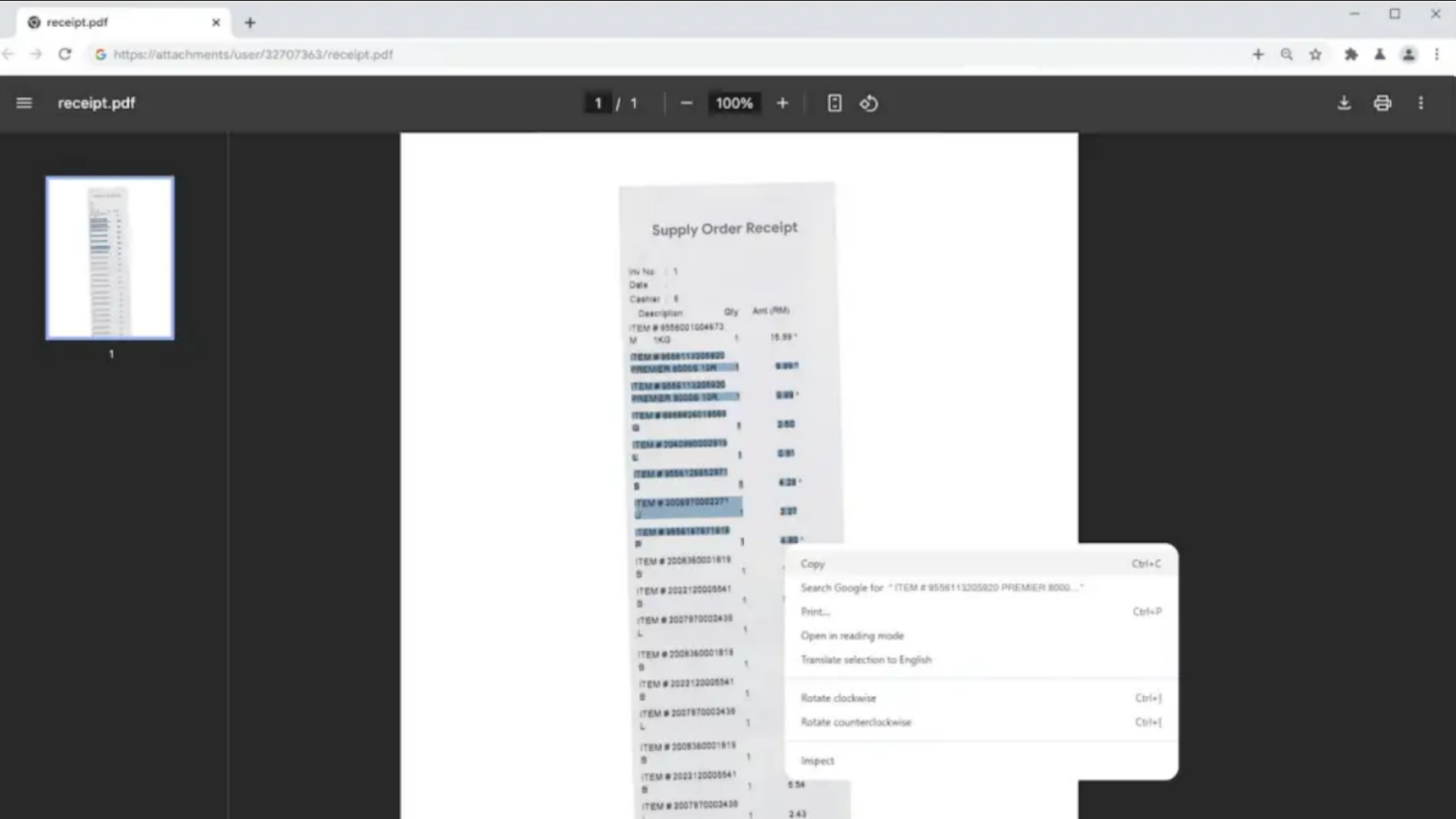 Example of using new OCR capabilities for PDF files (Image via: Google)