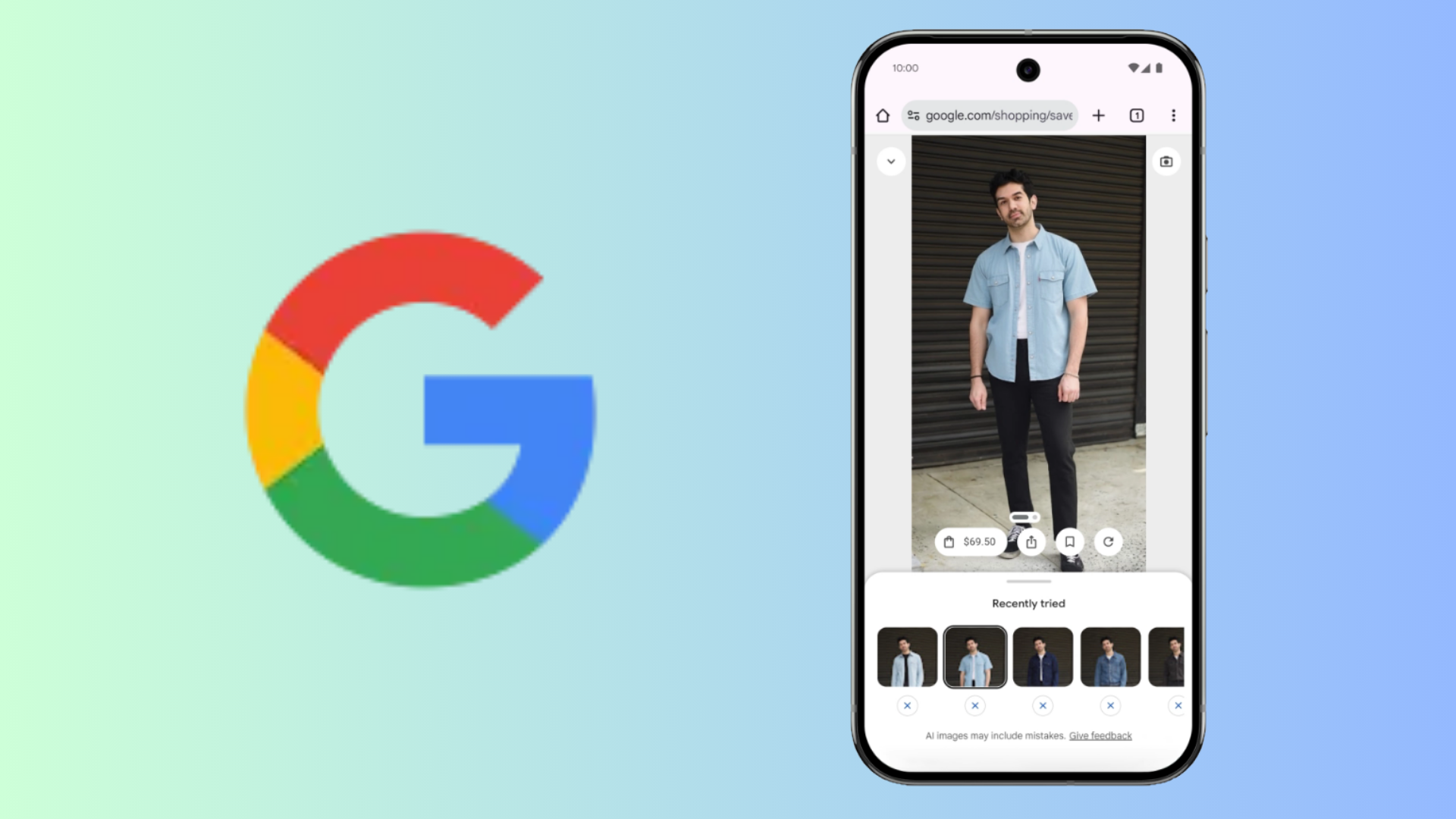 Try outfits virtually with Google’s “Try It On” feature (Image via Google | Deltia's Gaming)