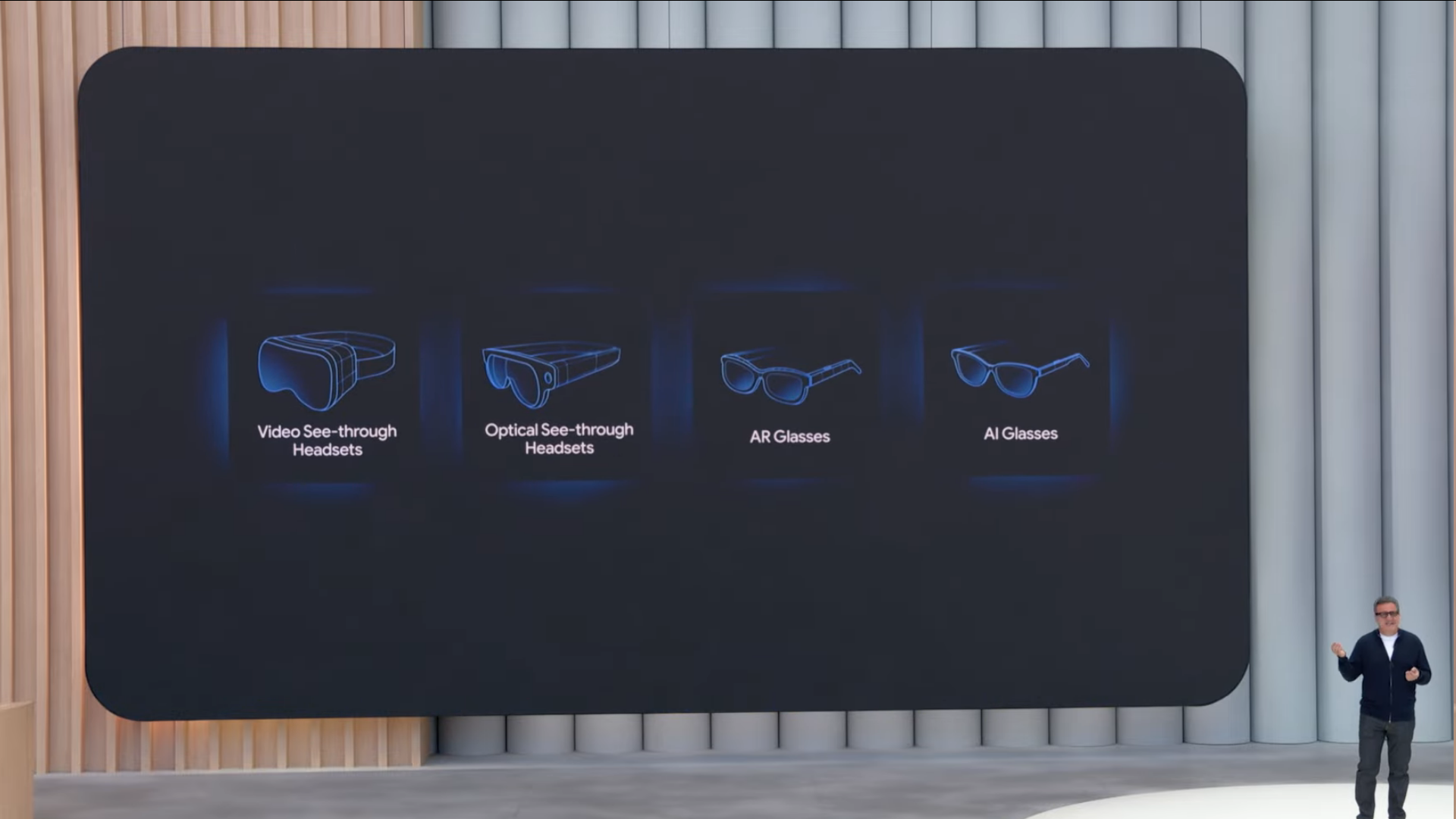 Google's lineup of augmented reality wearables (Image via Google)