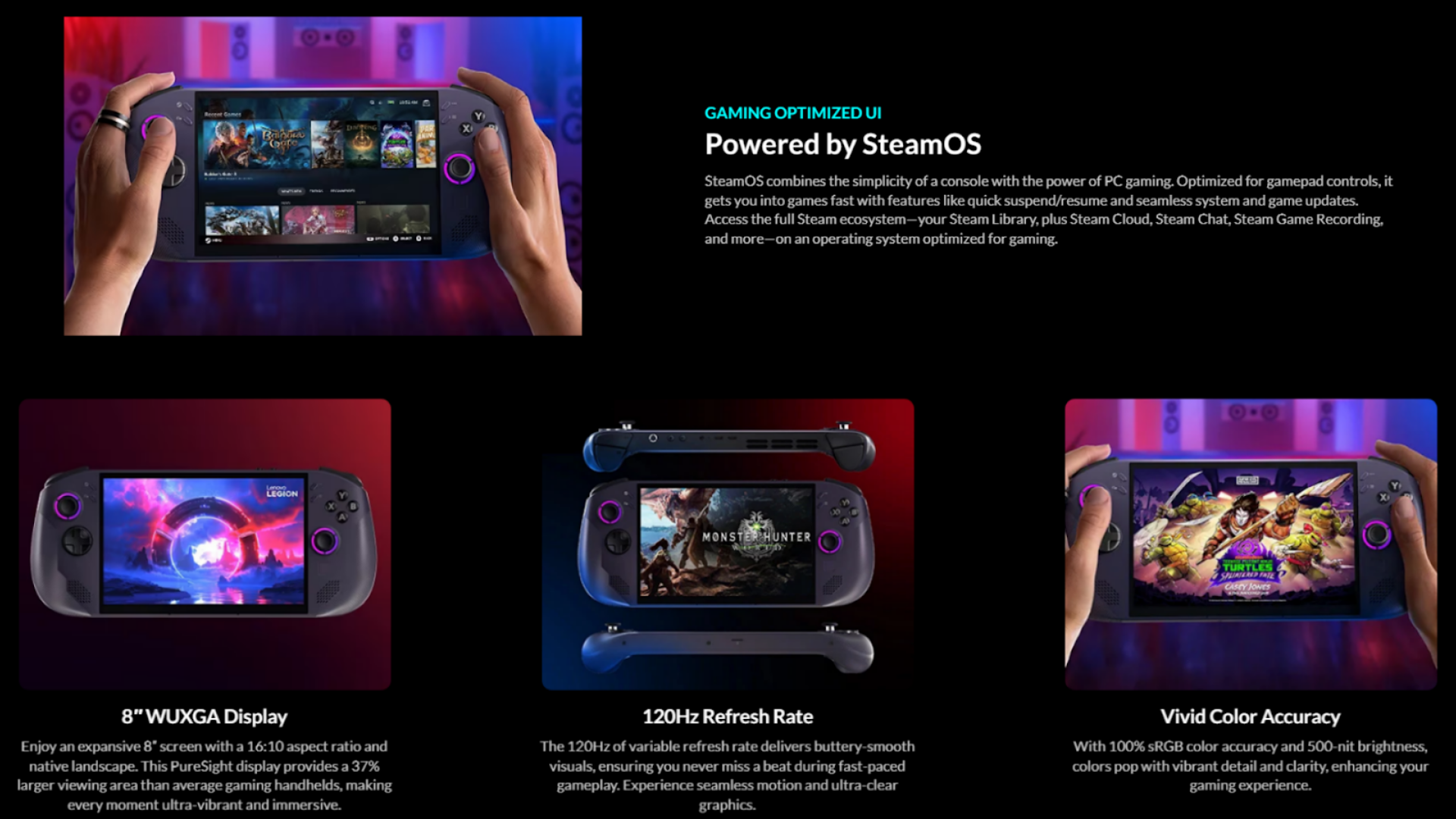 Lenovo Legion S is quite a powerful handheld (Image via Lenovo)