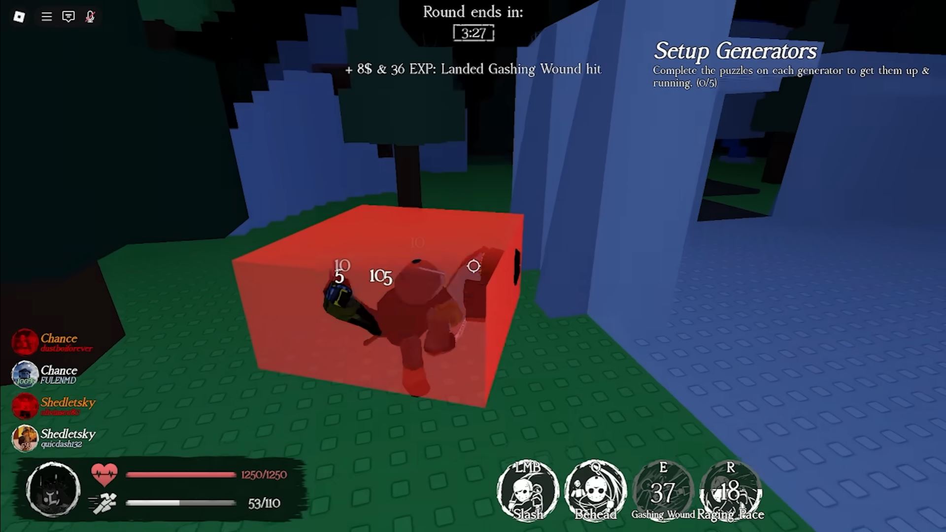 Killing survivor (Image via Roblox)
