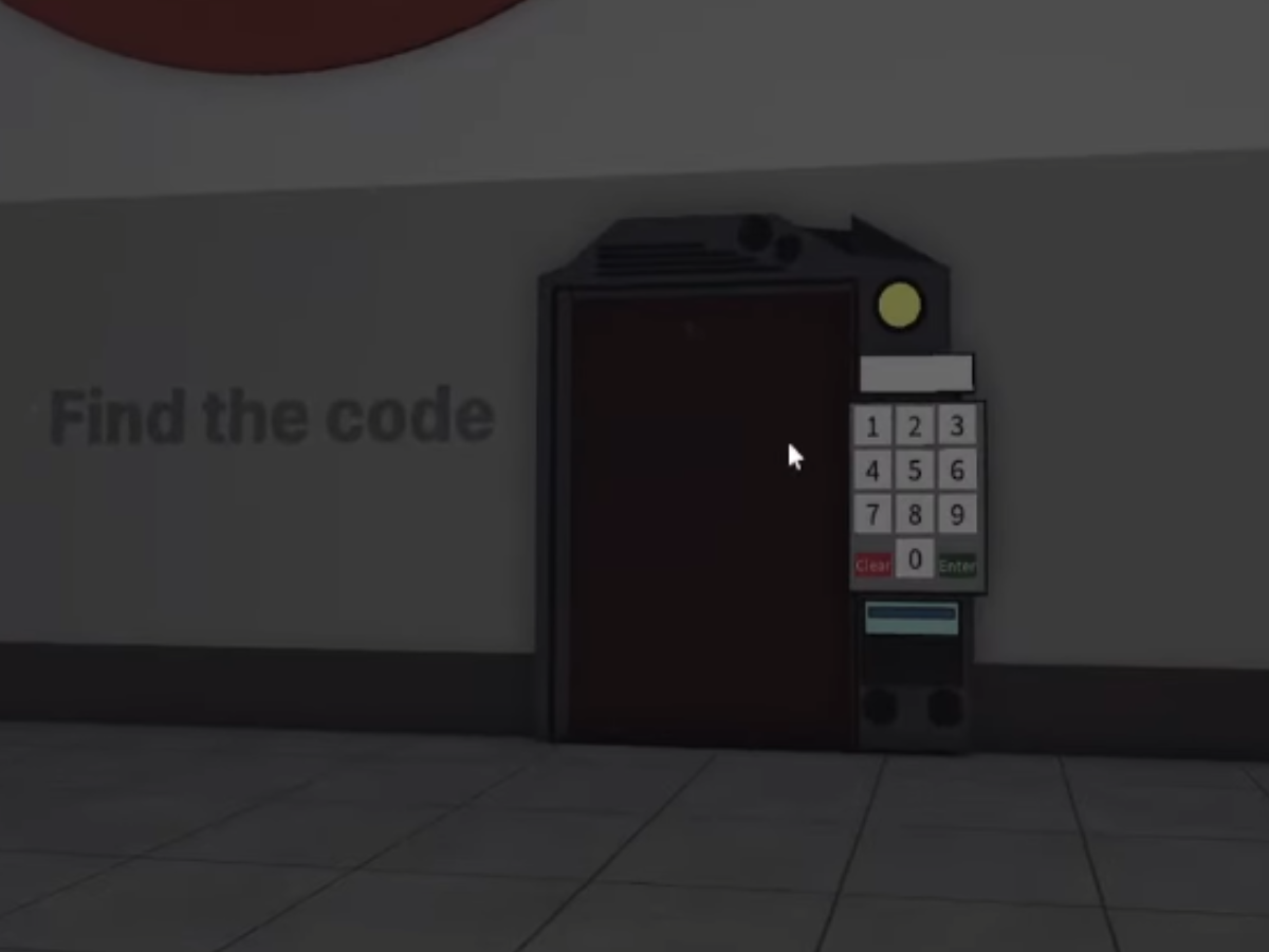You have to input the code to access the secret area (Image via Canon Event | Roblox)