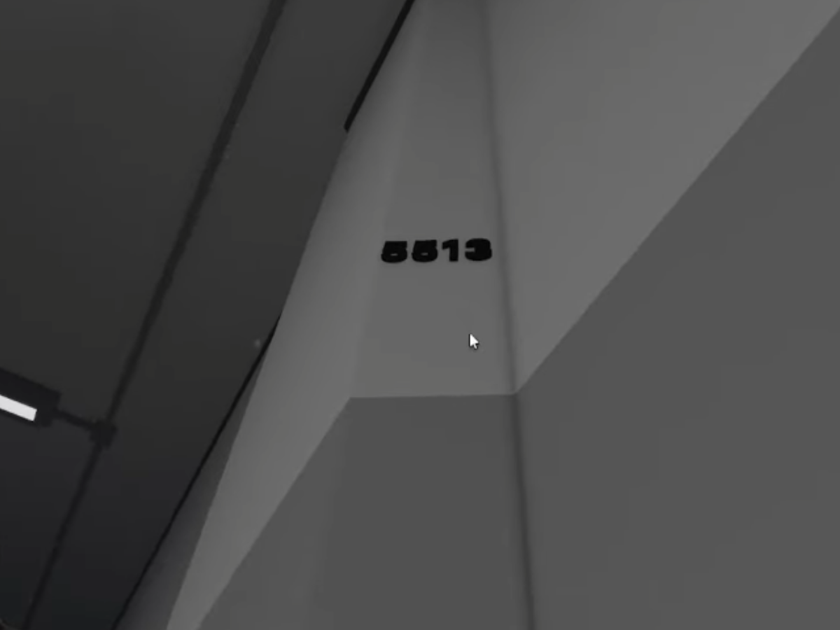 The code is usually 5513, but it may differ for you (Image via Canon Event | Roblox)