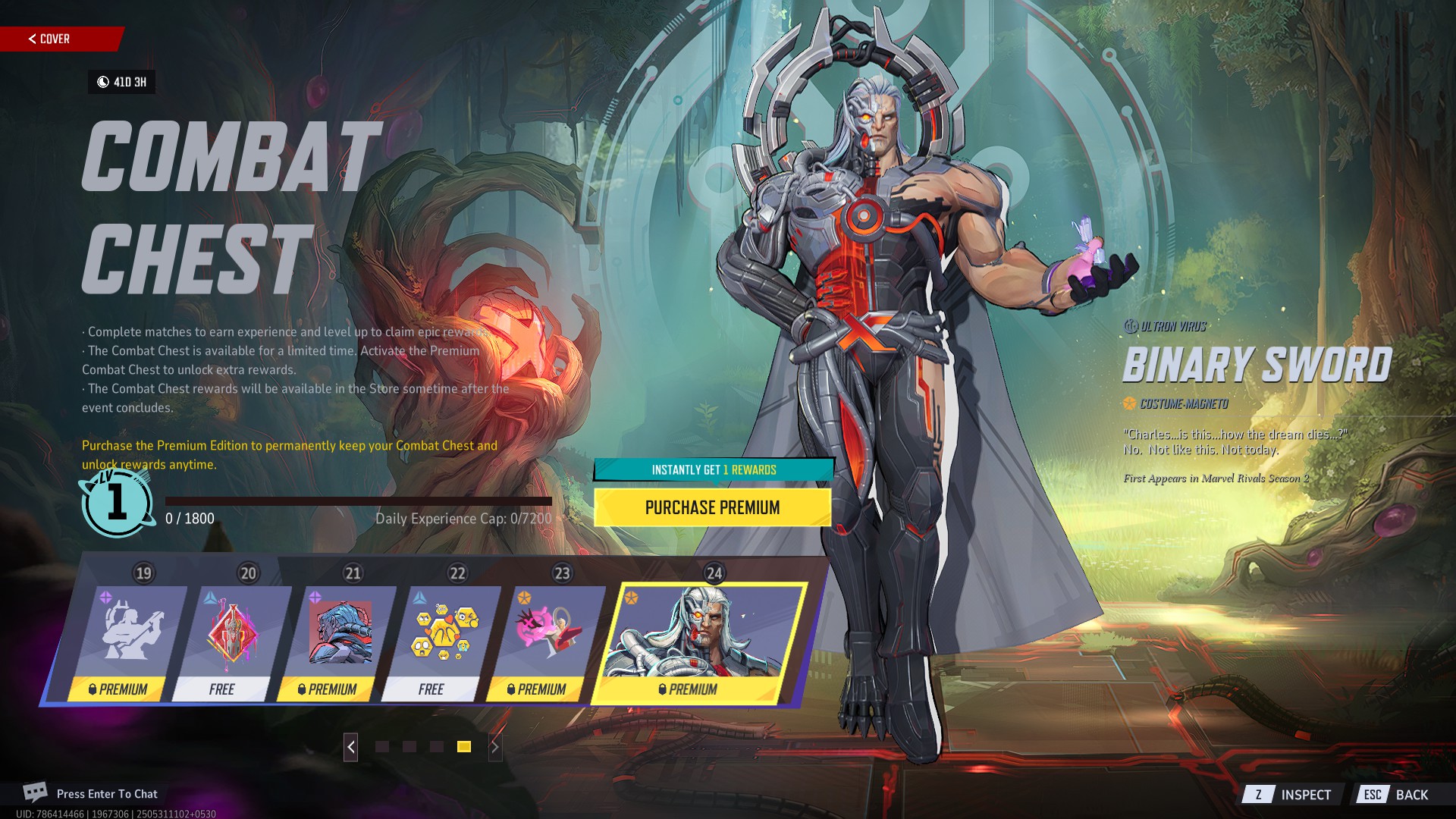 Premium Combat Chest Marvel Rivals final reward