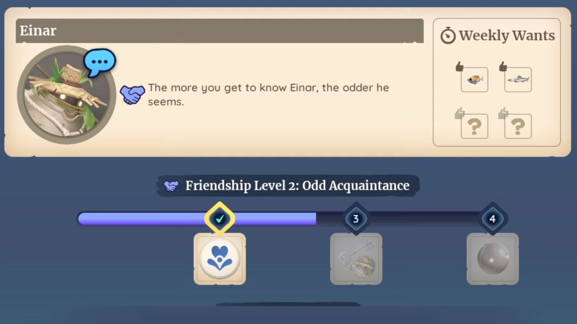 Einar accepts Shiny Stones each day. (Image via Singularity 6 Corporation, @Poppin Often With Lofton/YouTube)