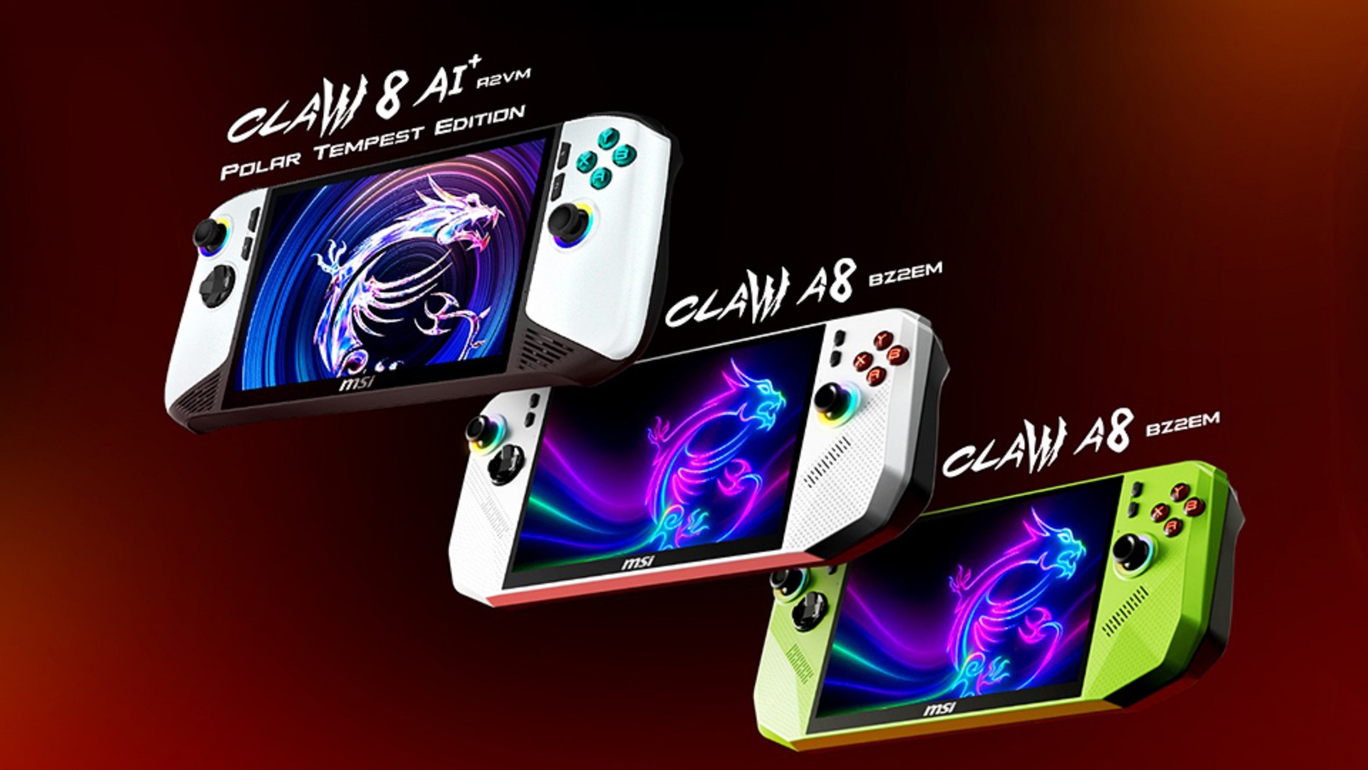 The new MSI Claw A8 compared to Claw 8 AI+