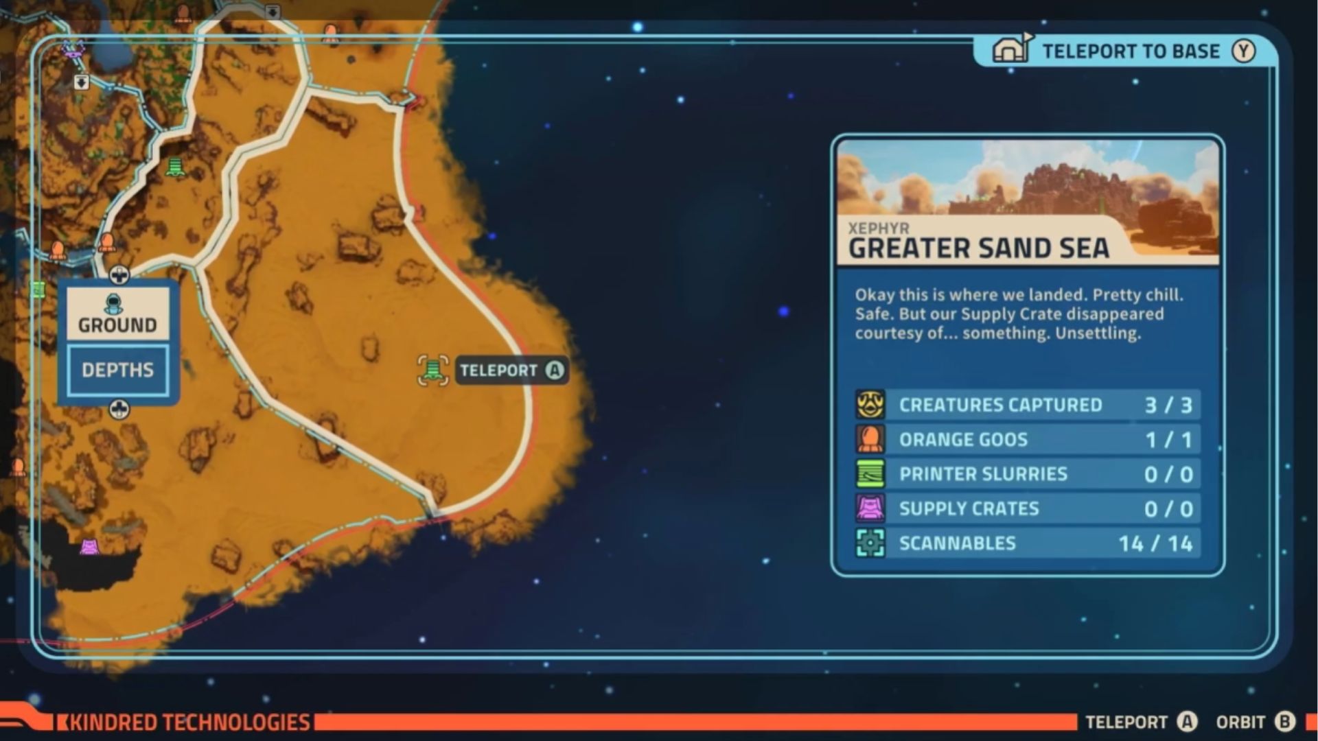 Head west from the teleporter (Source: Raccoon Logic Studios, Gamer's Haunt/YouTube)