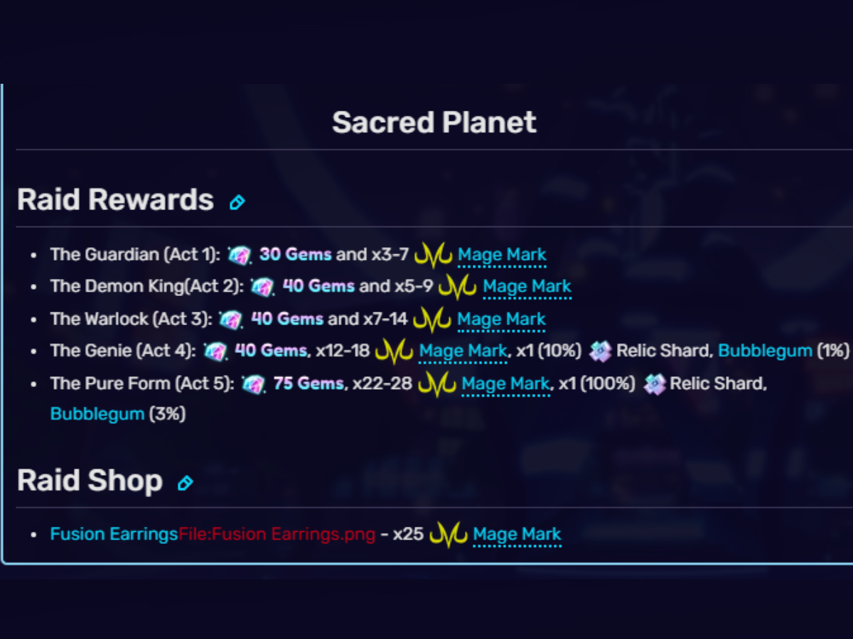 Sacred Plant Rewards and Shop Details (Image via animeadventures.fandom.com)