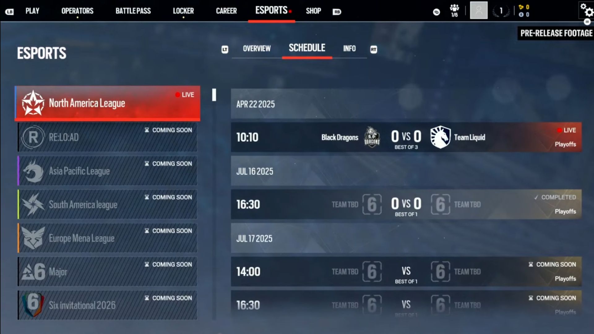 The new Esports tab (Source: Ubisoft)