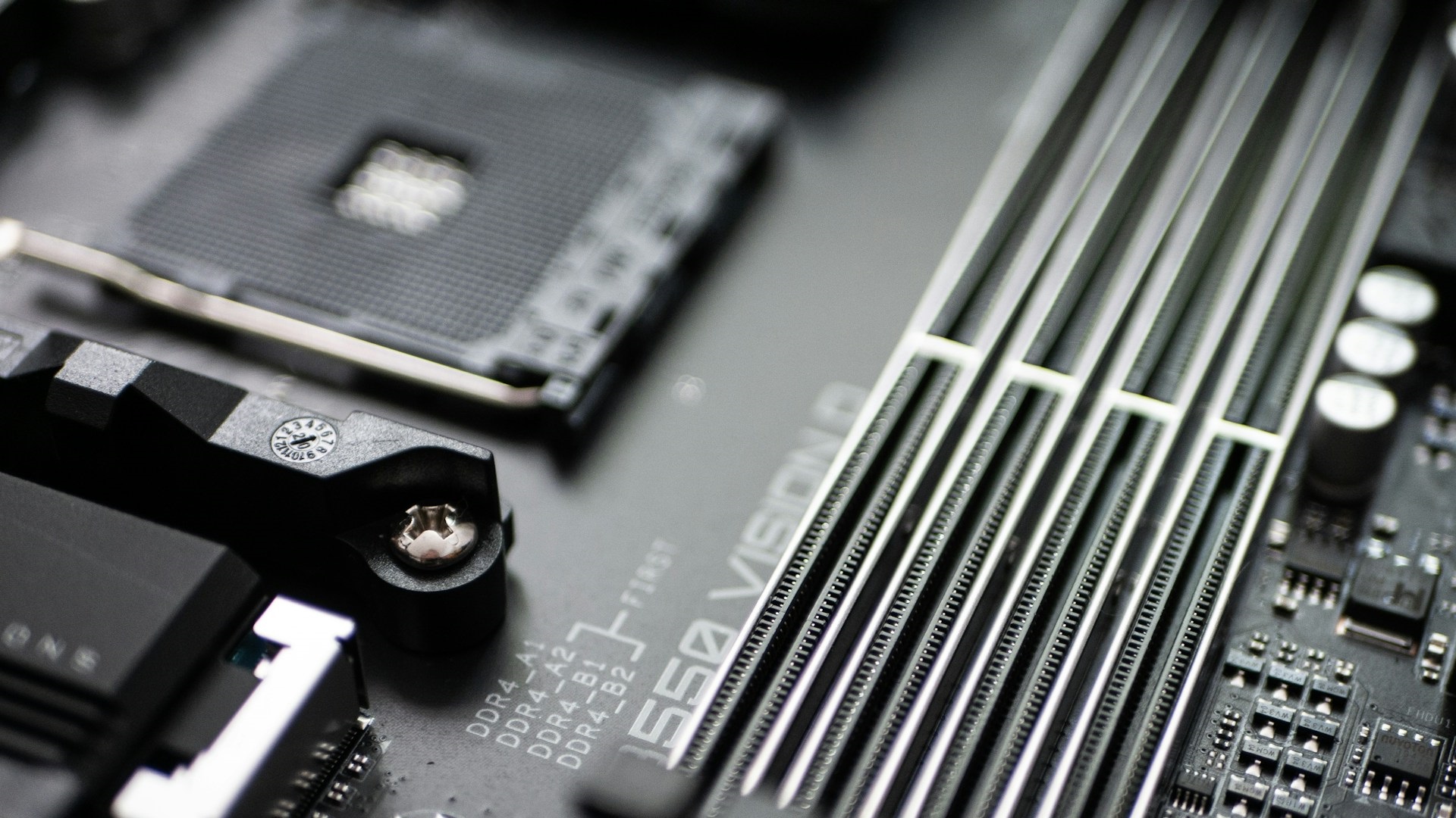 Picture of Motherboard with AM4 socket