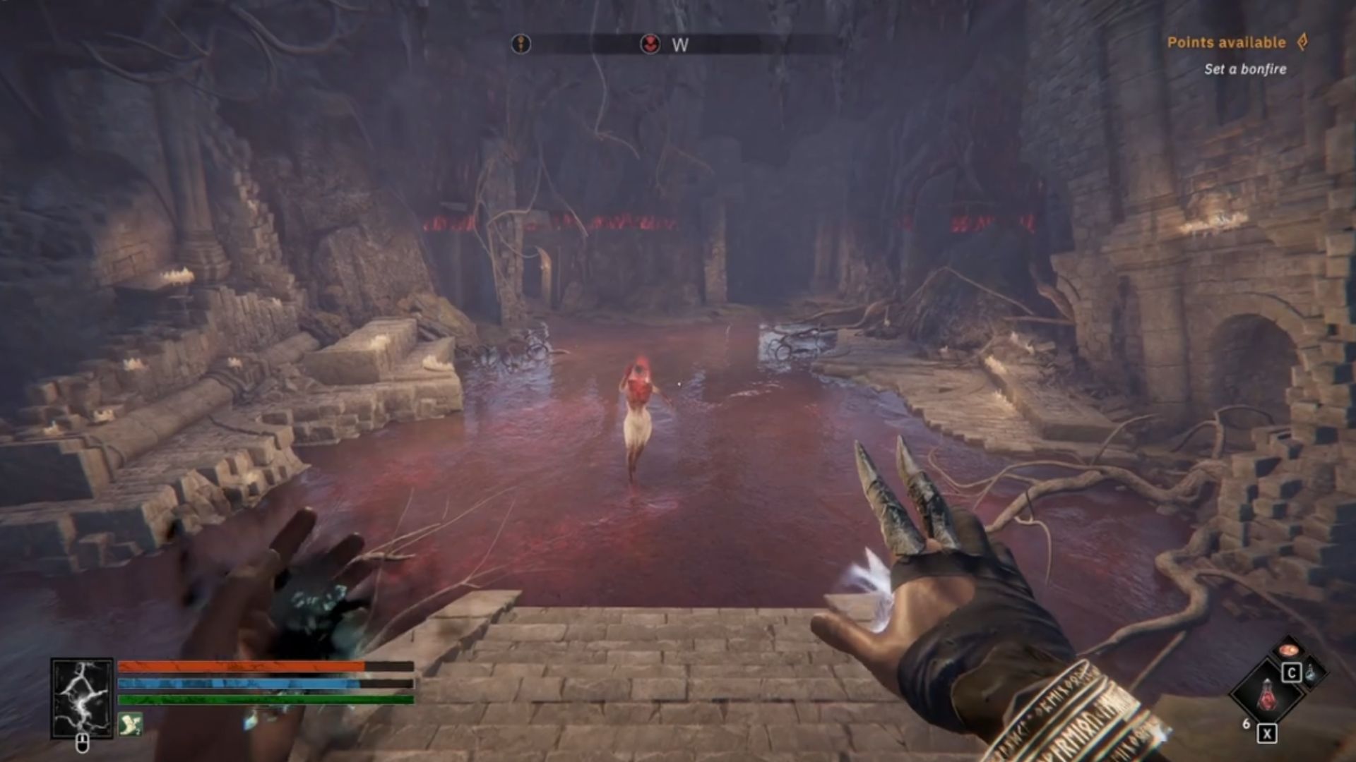 Use spells to fight the boss (Source: Awaken Realms, OpenQuestline/YouTube)