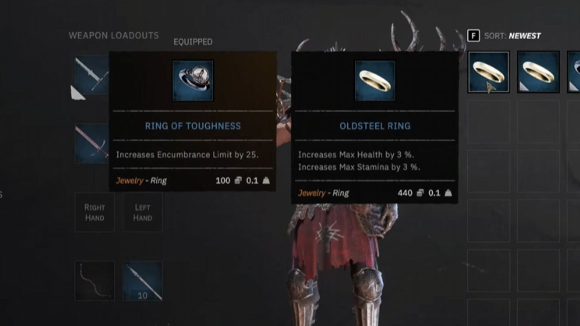 Rings provide passive buffs (Source: Awaken Realms, KaidGames2/YouTube)