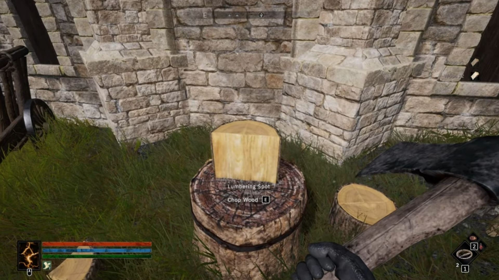 Chop logs at the castle (Source: Awaken Realms, ChilledCodex/YouTube)