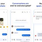 Picture of Google Messages app features