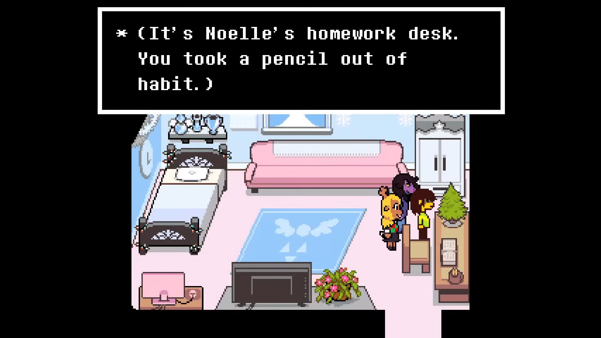 Take the pencil (Image via Toby Fox | @GoGalactic/YouTube)