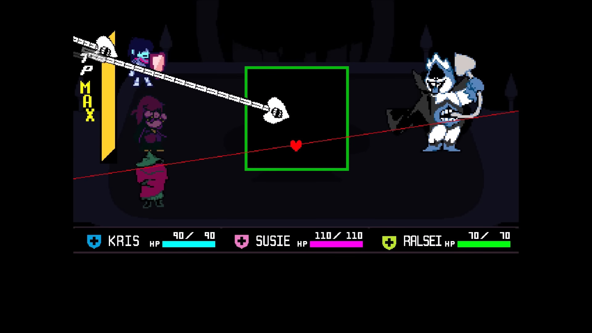 This attack is very telegraphed (Image via Toby Fox and @hugo__/YouTube)