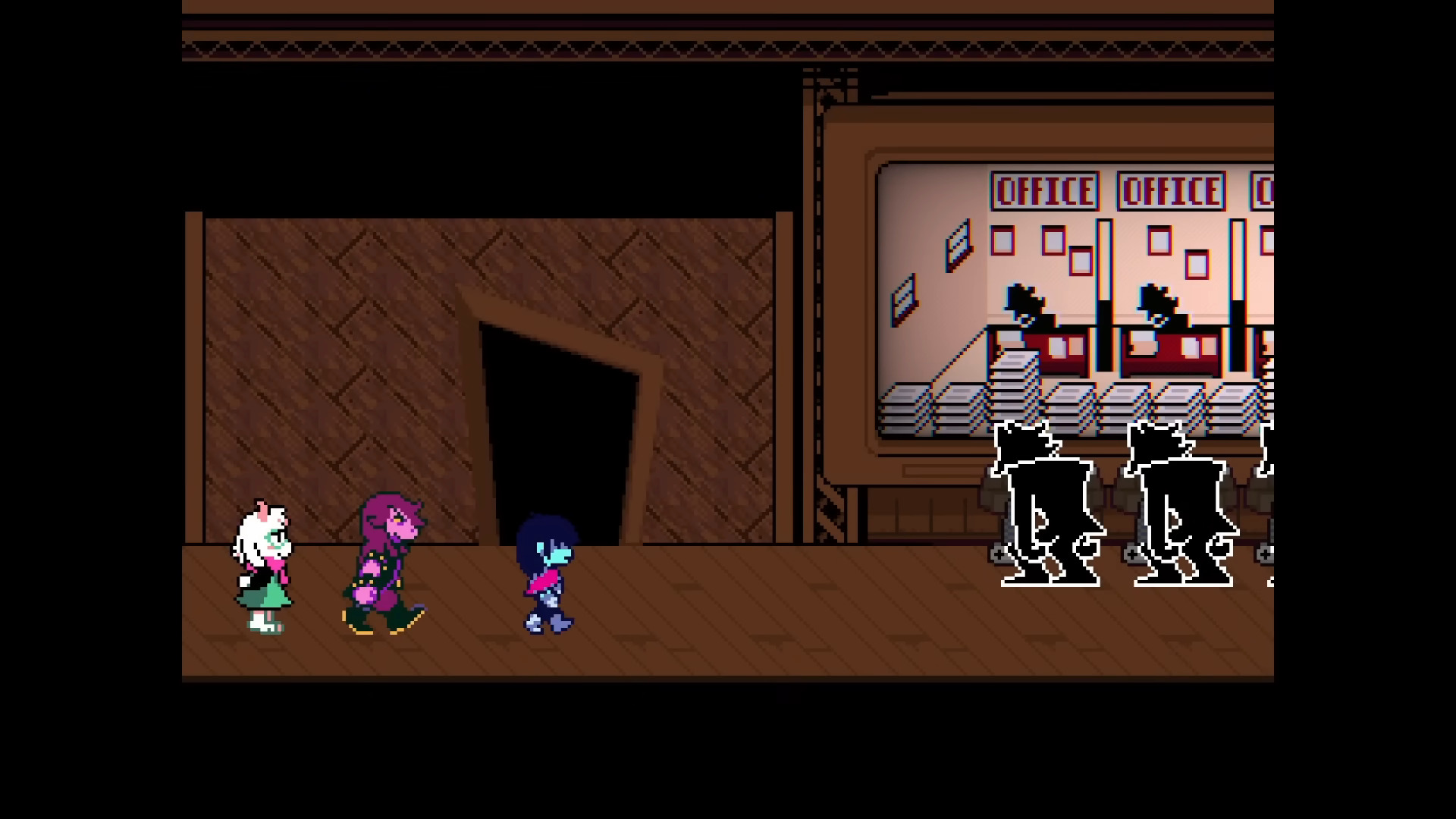 Enter this door (Image via Toby Fox and @Merg/YouTube)