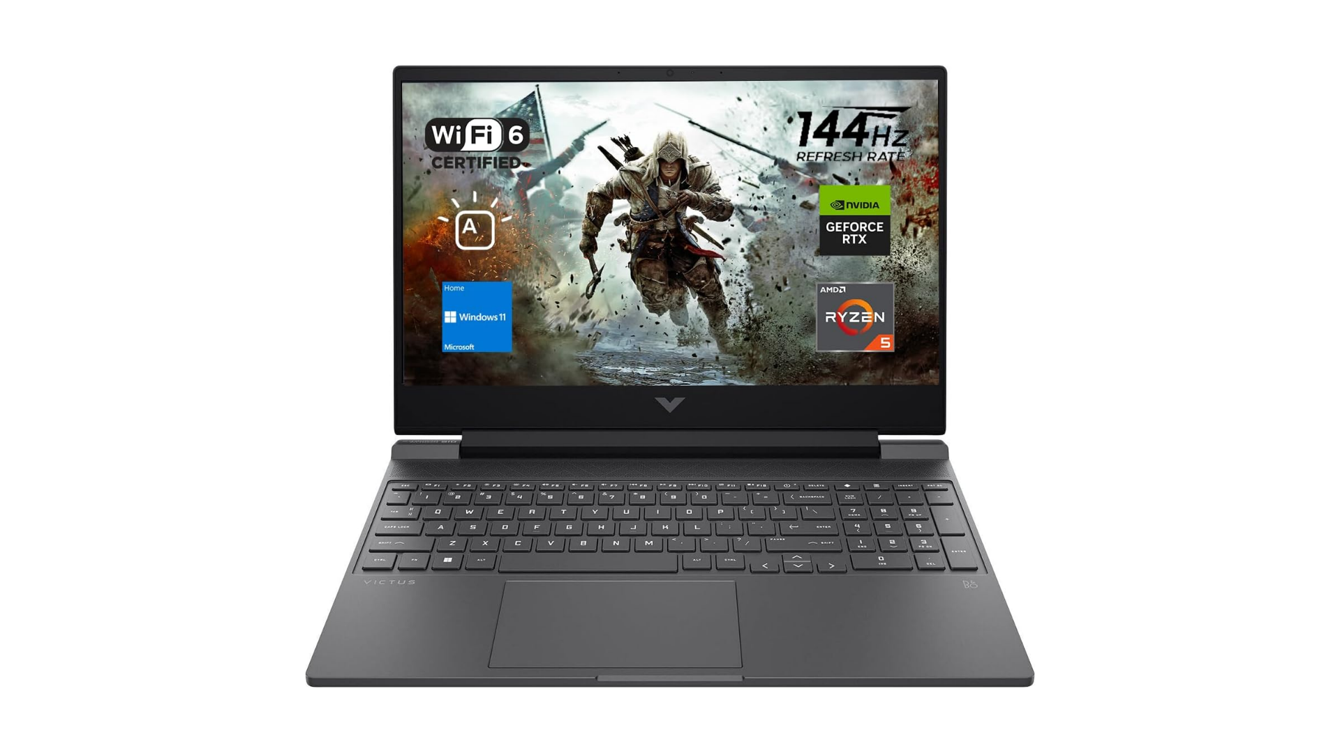 HP Victus is the most affordable gaming laptop powered by Nvidia RTX 2050 and has a minimal design too (Image via HP)
