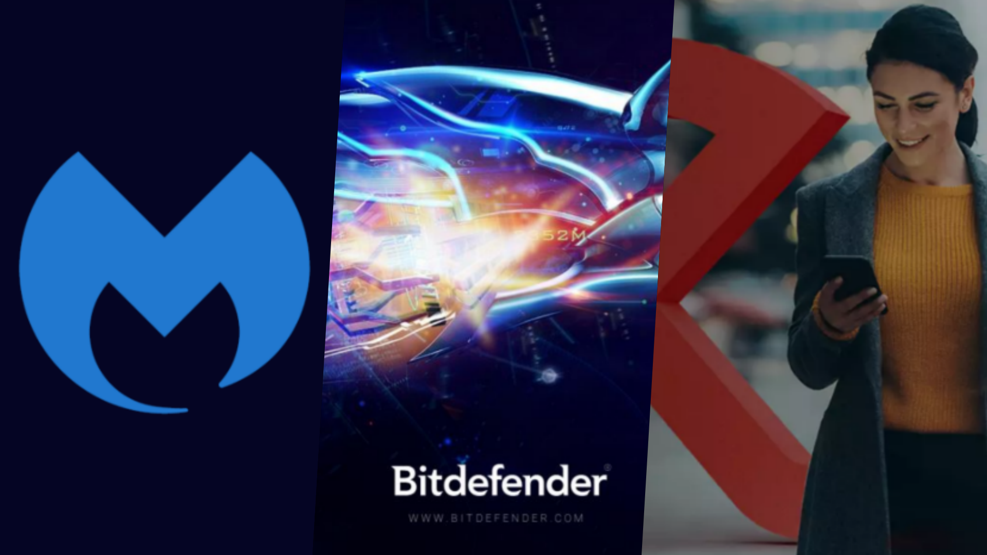 Many free antivirus solutions are available for your Windows PC (Image via Malwarebytes, Bitdefender, Avira)