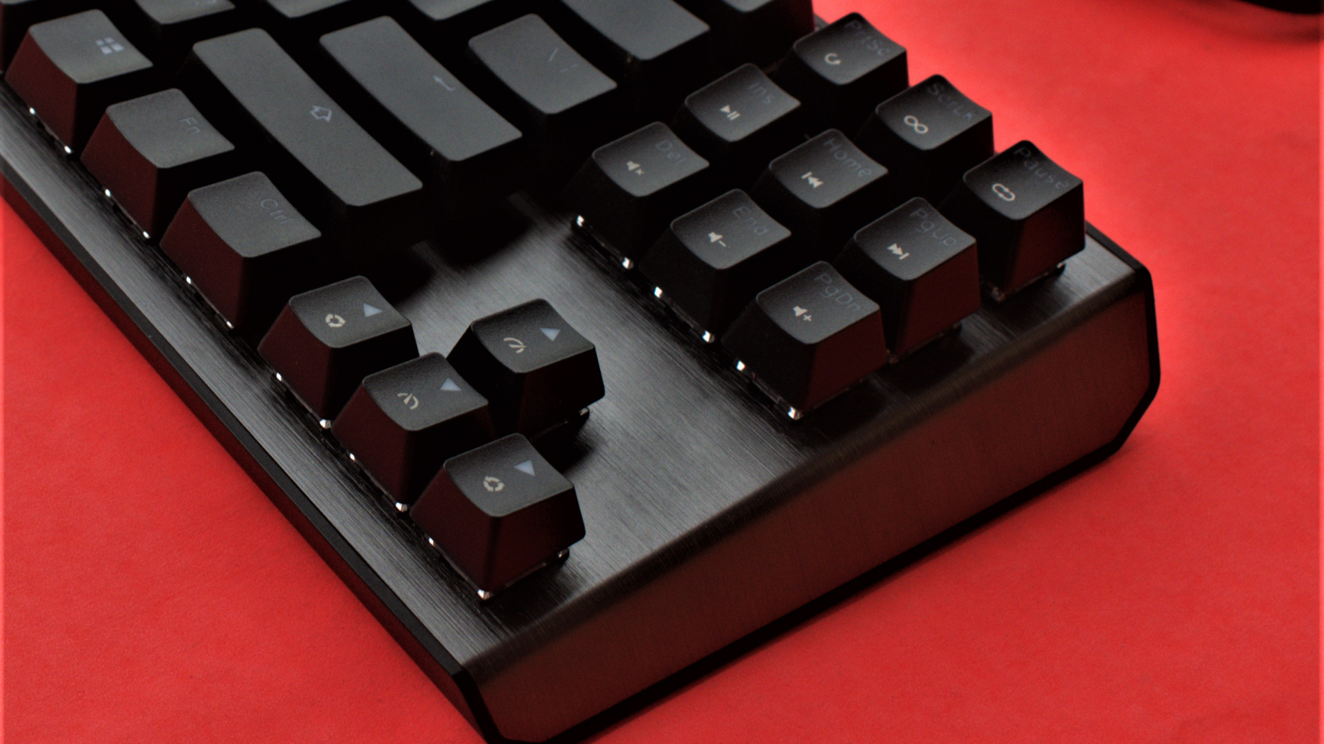 Use non abrasive components to clean the keyboard