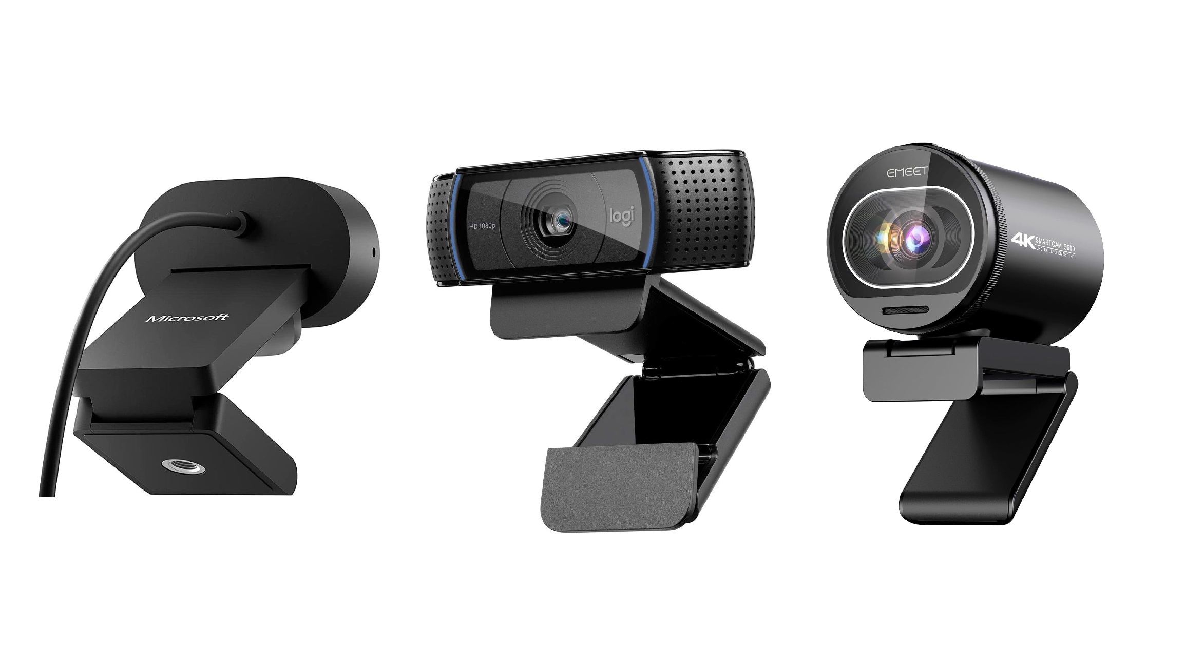 Picture of three great budget webcams