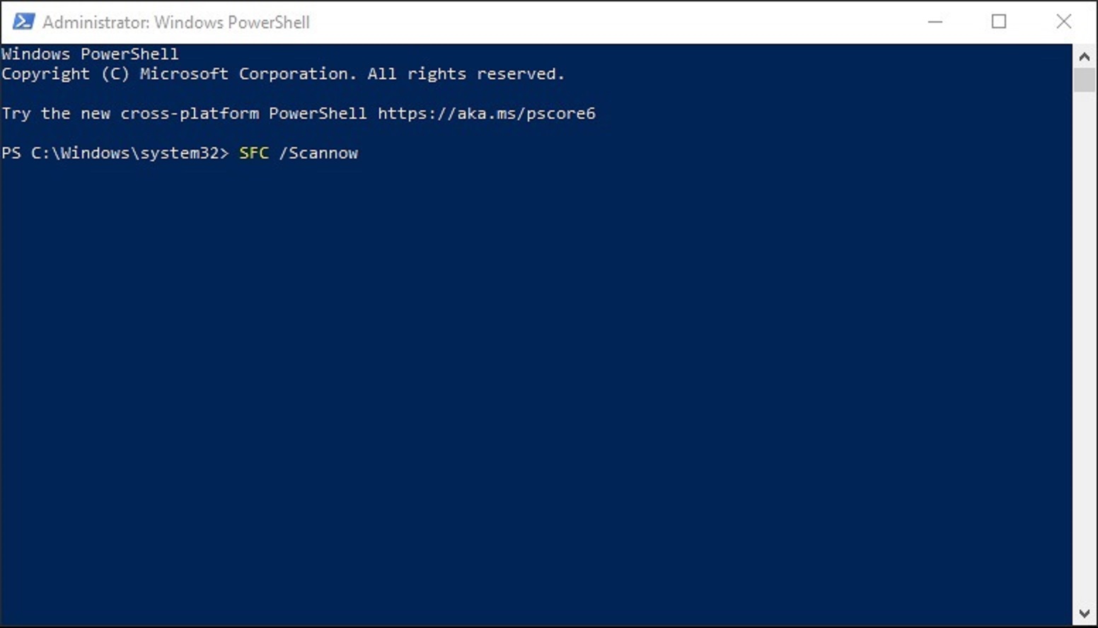 System File Checker command (Image via Deltia's Gaming)