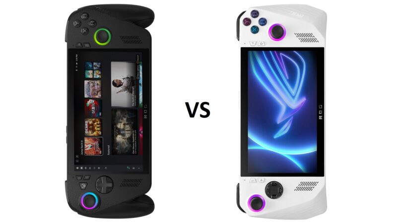 Picture of ROG Xbox Ally vs Regular ROG Ally