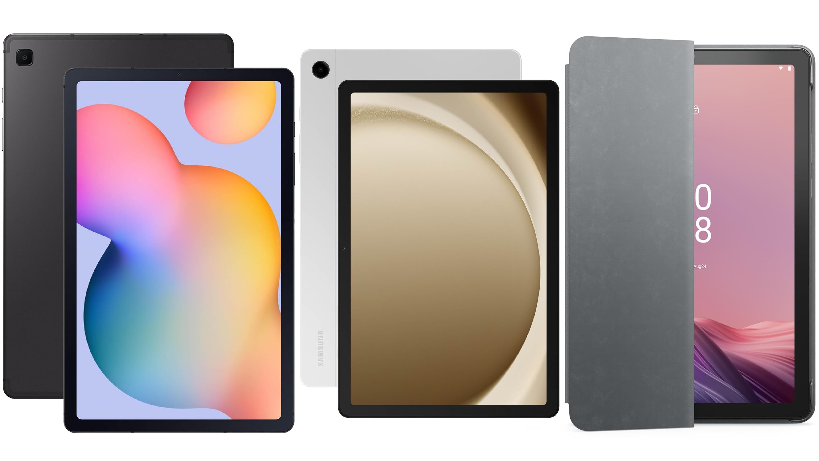Picture of a collection of Android tablets